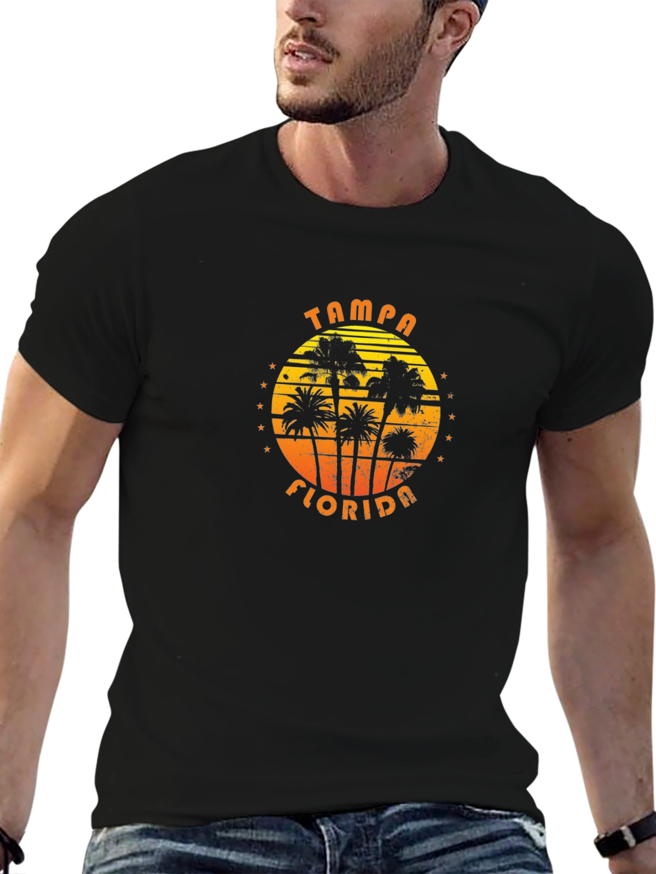 Tampa Florida Palm Tree Sunset T-Shirt