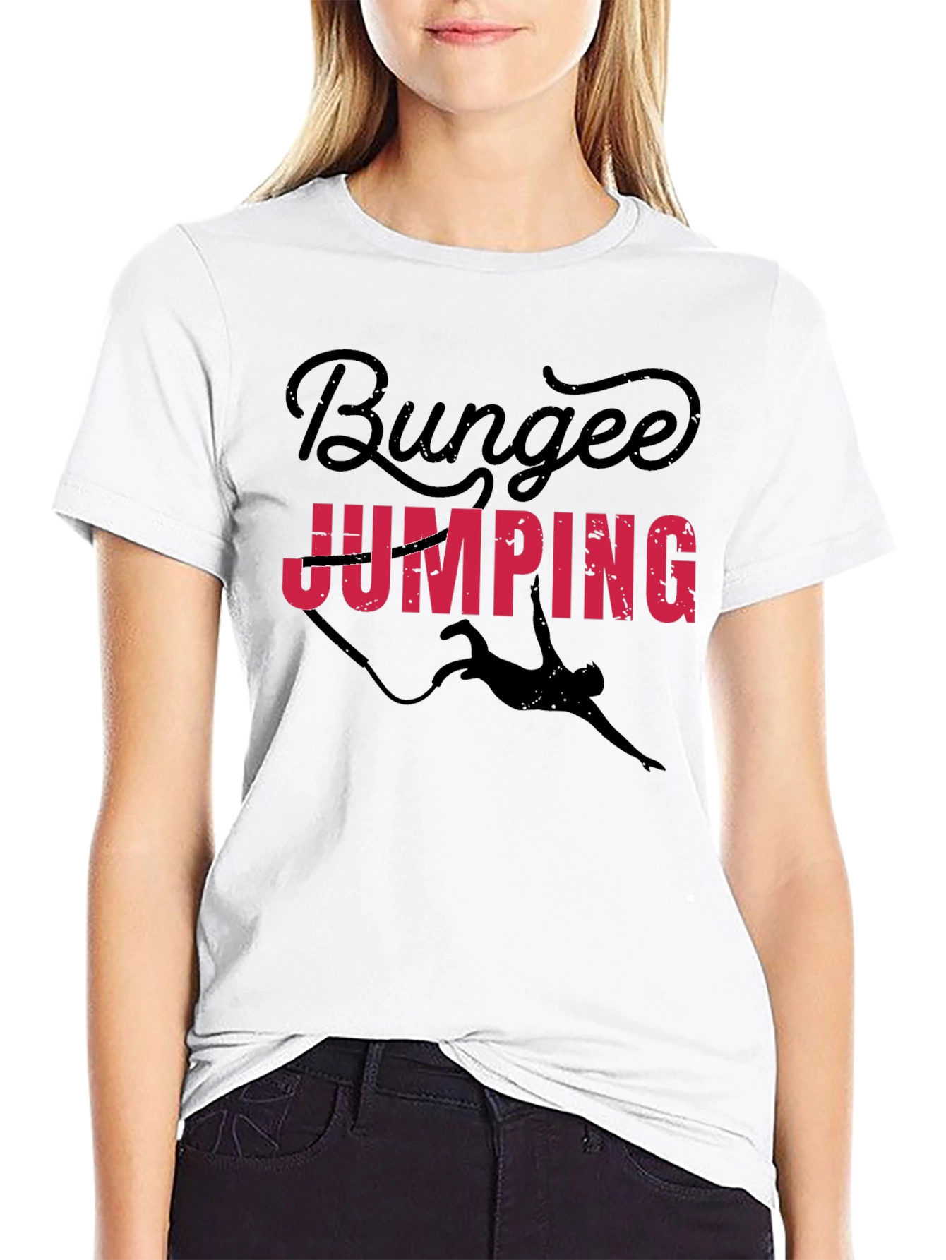 Bungee Jumping Graphic Tee Shirt