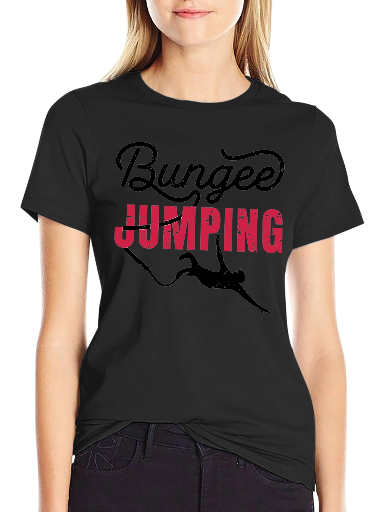 Bungee Jumping Graphic Tee Shirt