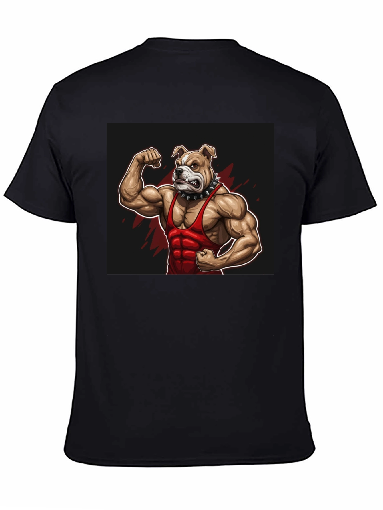 Bulldog Muscle Black T-Shirt