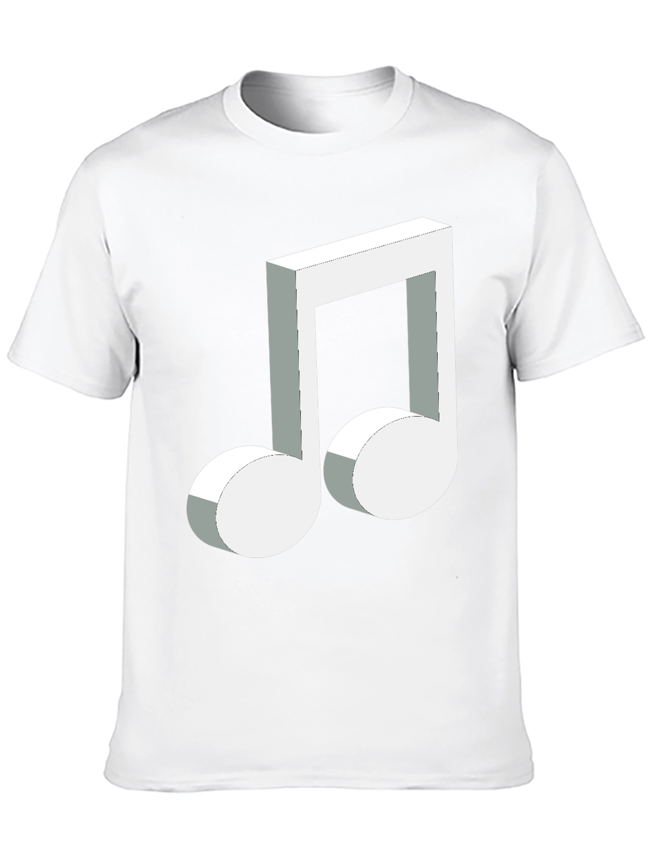 Musical Note Graphic Black T-Shirt
