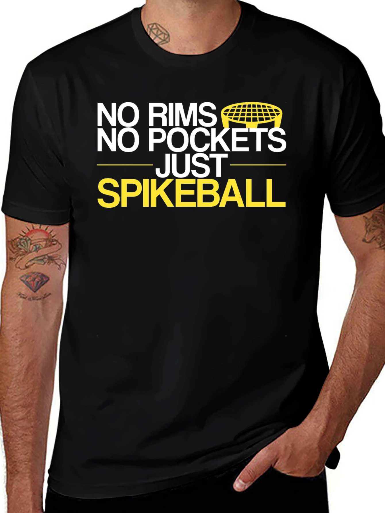 No Rims No Pockets Spikeball T-Shirt