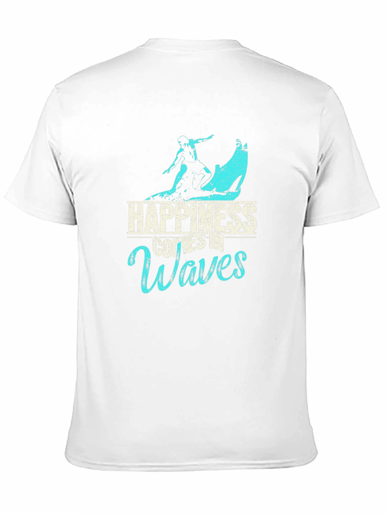 Happiness Comes In Waves Graphic T-Shirt