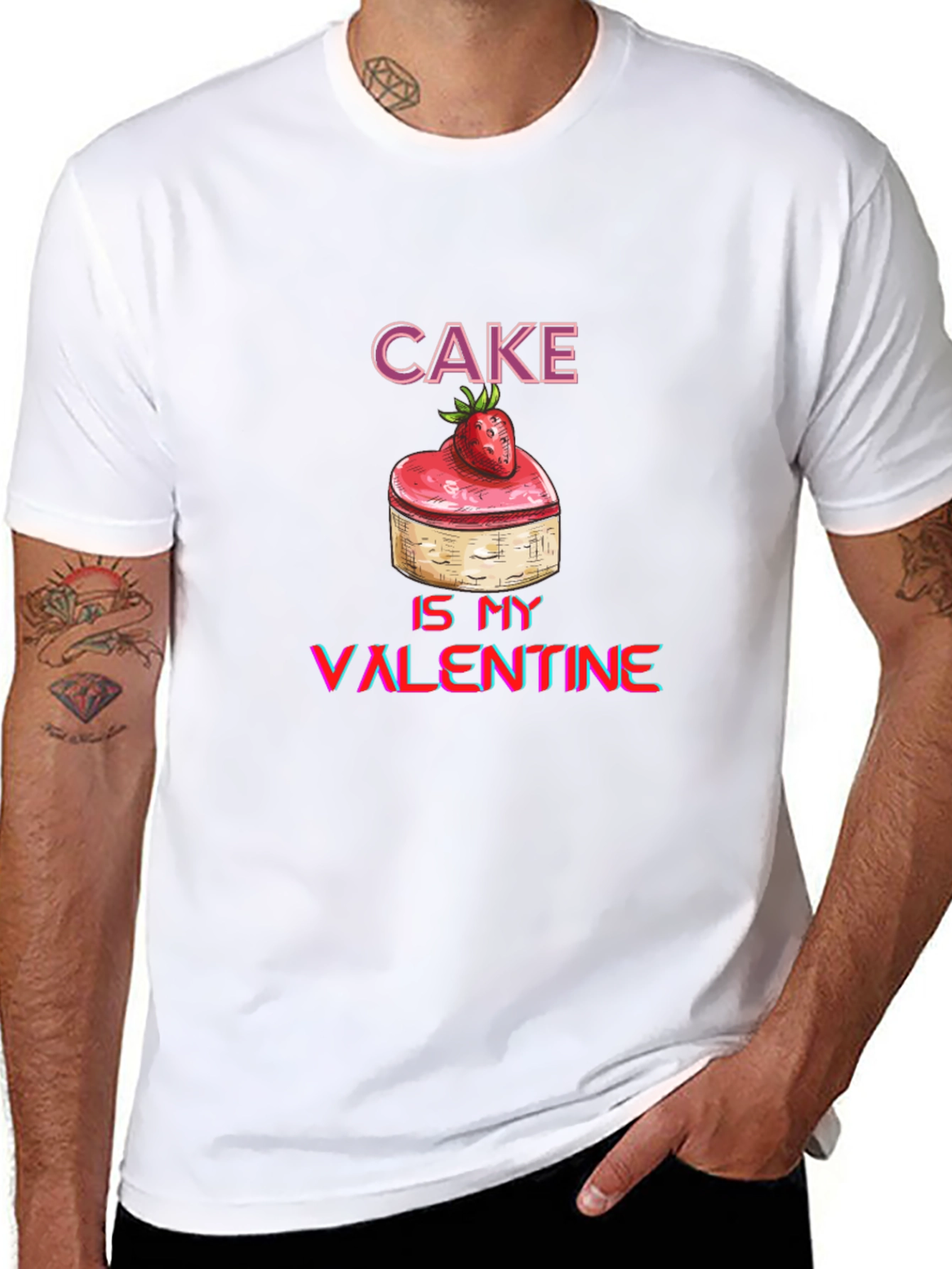 Cake Is My Valentine Graphic Tee