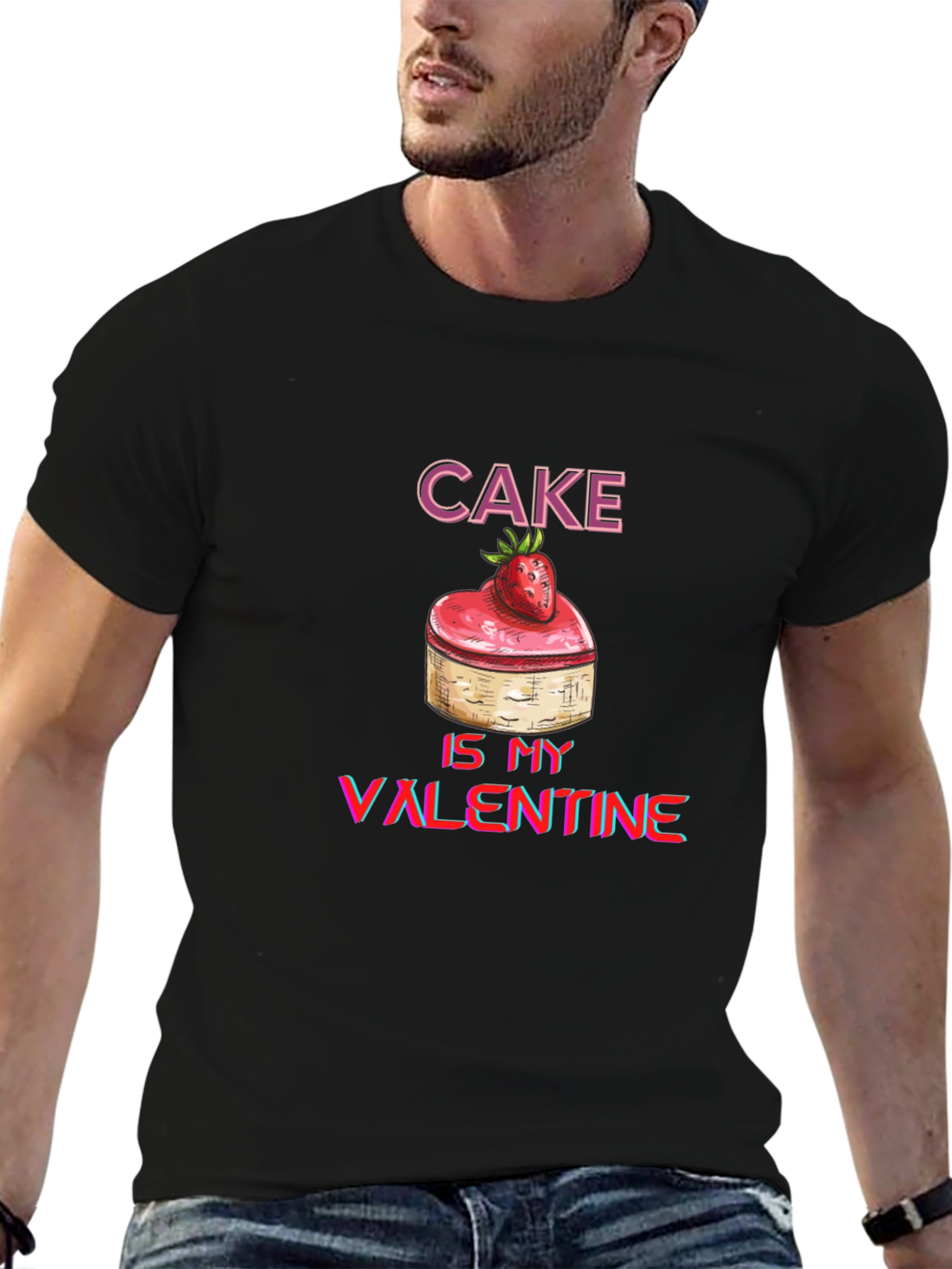 Cake Is My Valentine Graphic Tee
