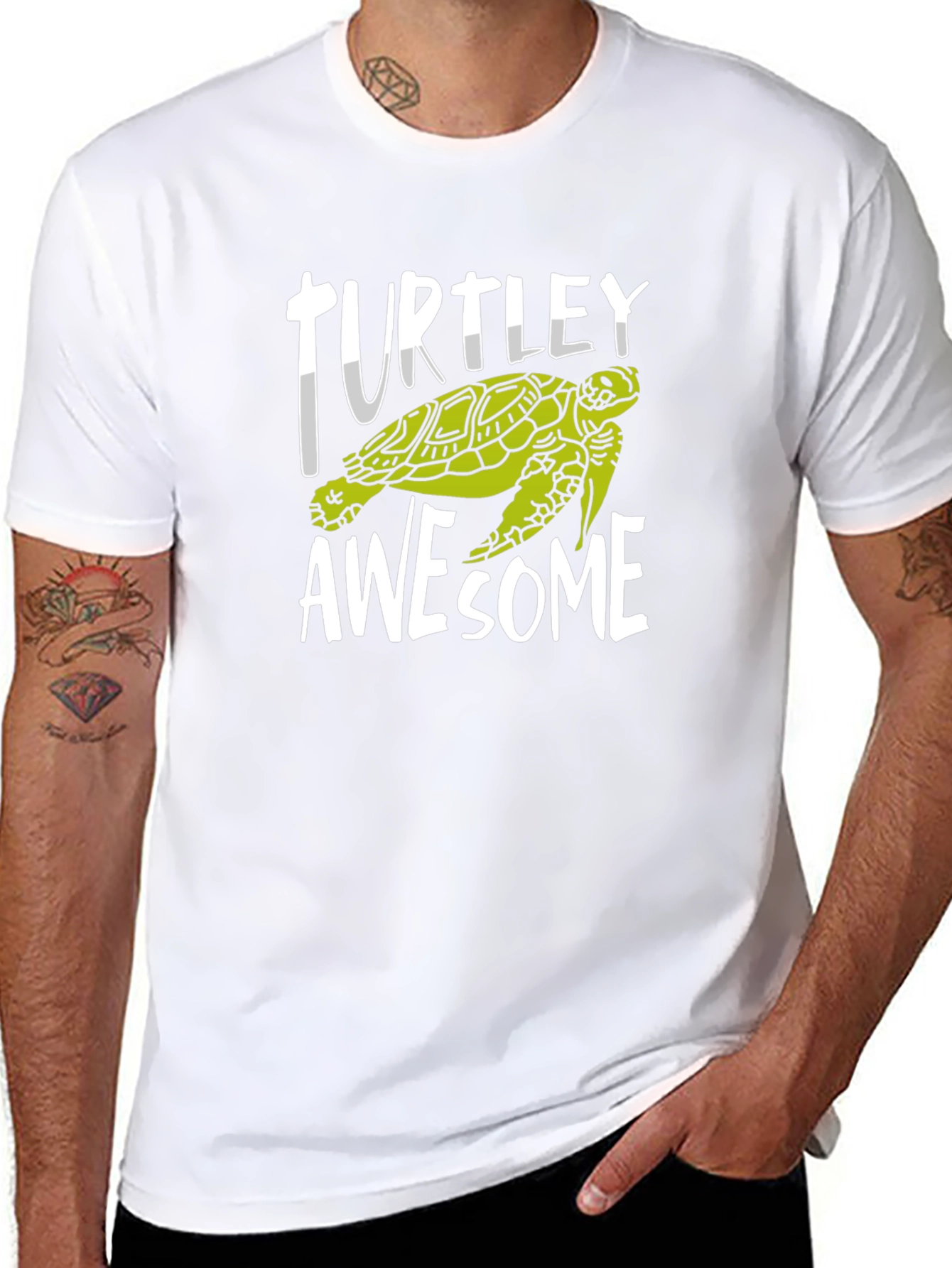 Turtley Awesome Graphic Tee - Fun Turtle Design