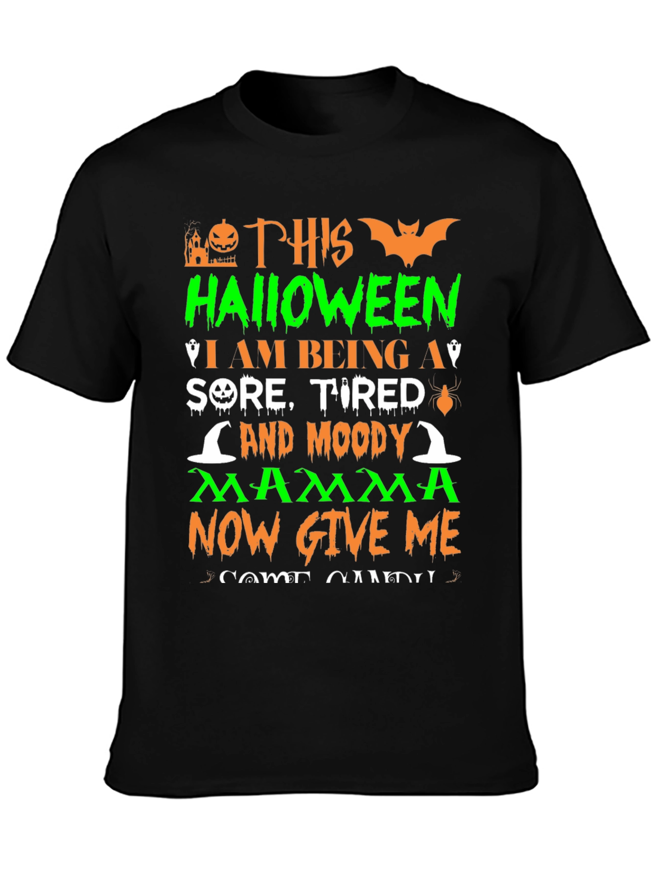 Halloween Moody Mom T-Shirt