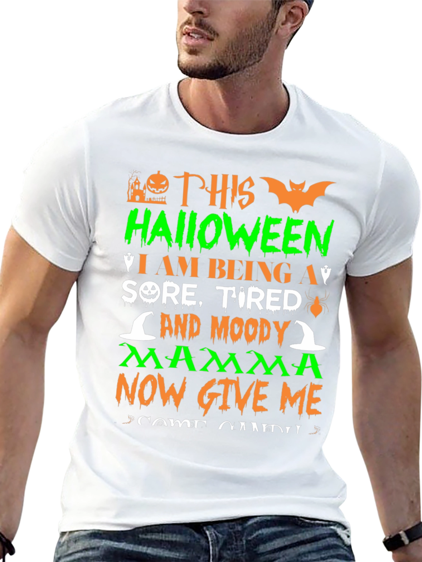 Halloween Moody Mom T-Shirt