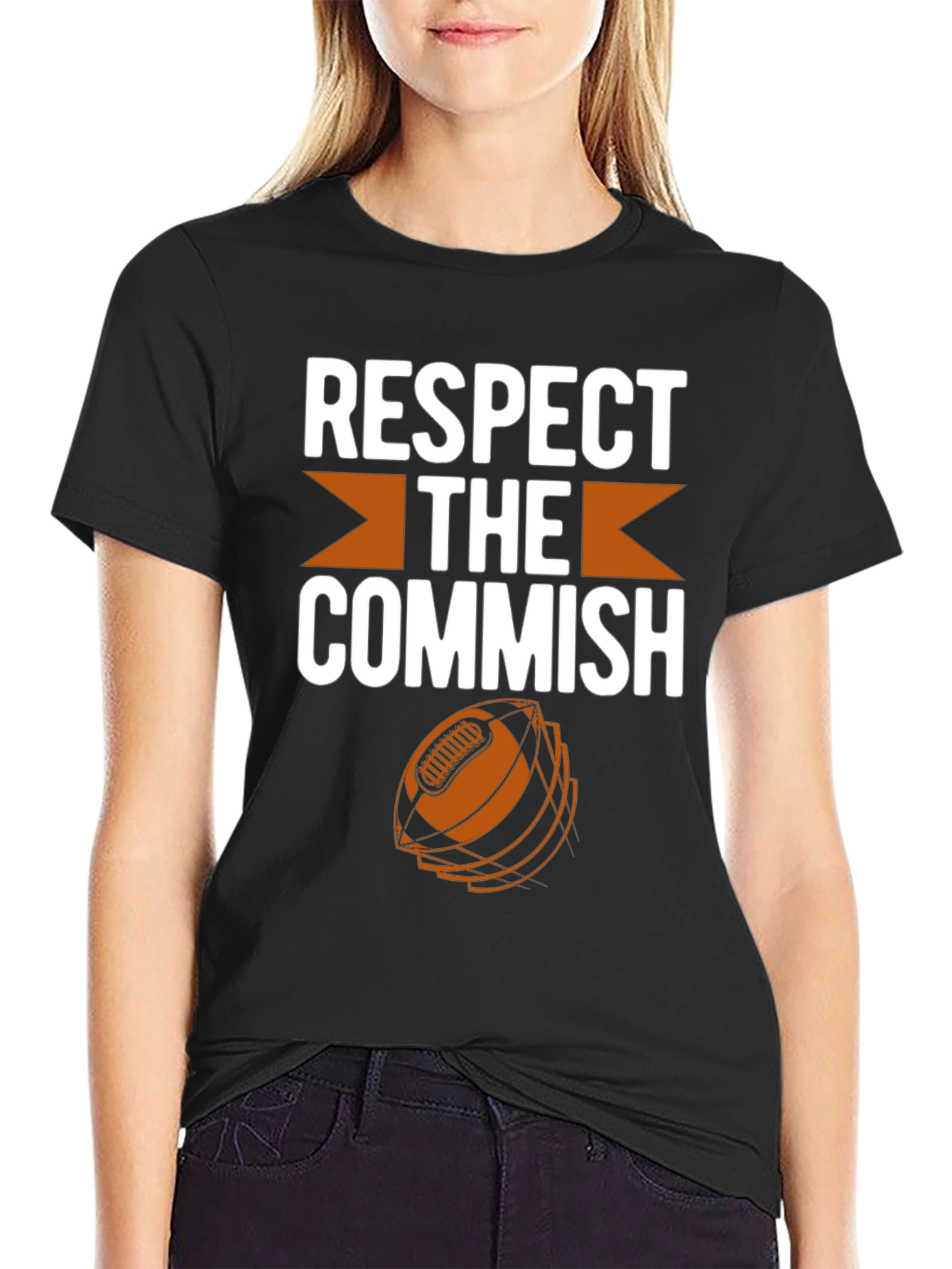 Respect The Commish Football Graphic Tee