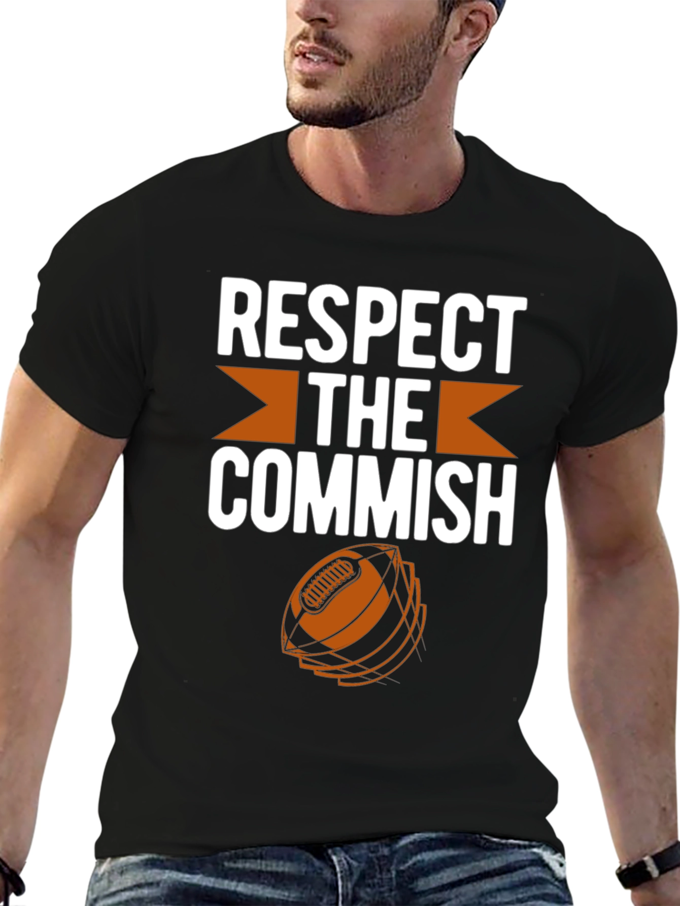 Respect The Commish Football Graphic Tee