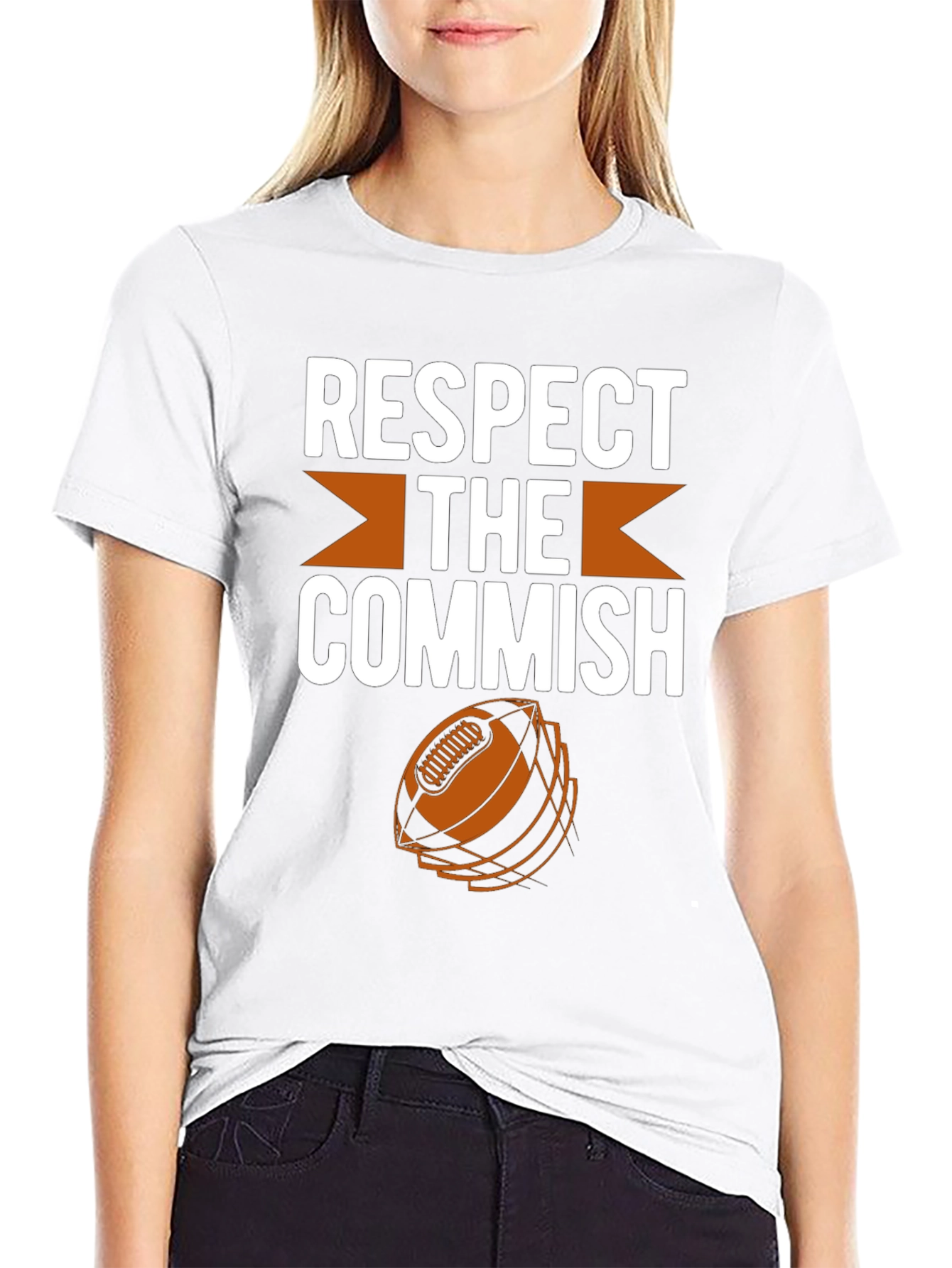 Respect The Commish Football Graphic Tee