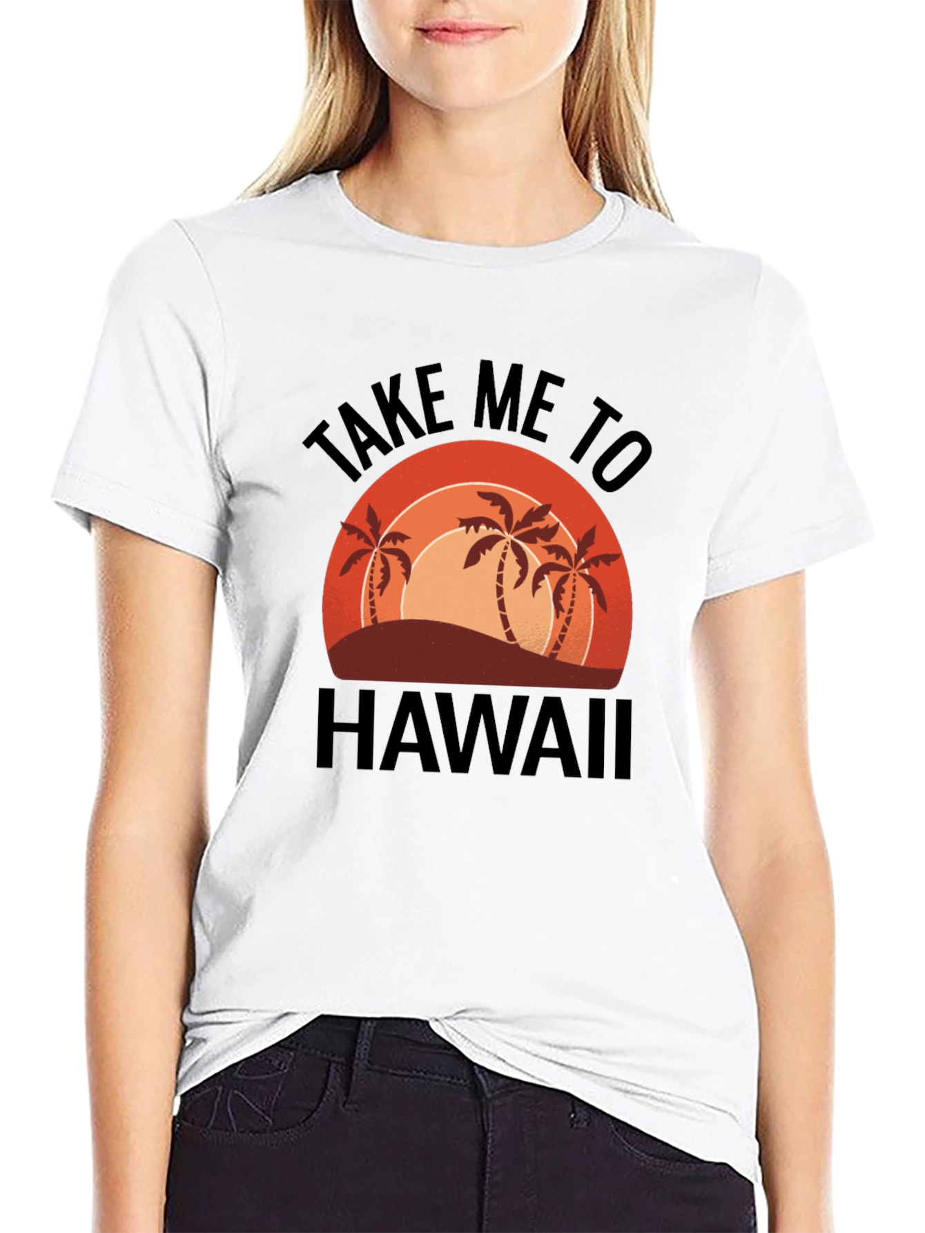 Take Me To Hawaii Palm Tree Graphic Tee