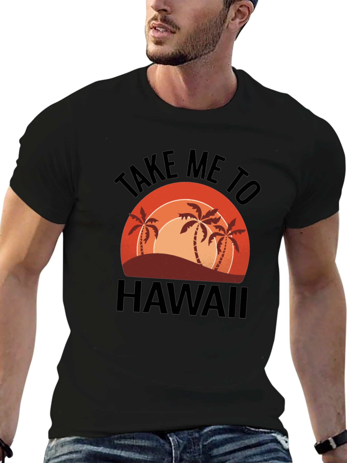 Take Me To Hawaii Palm Tree Graphic Tee