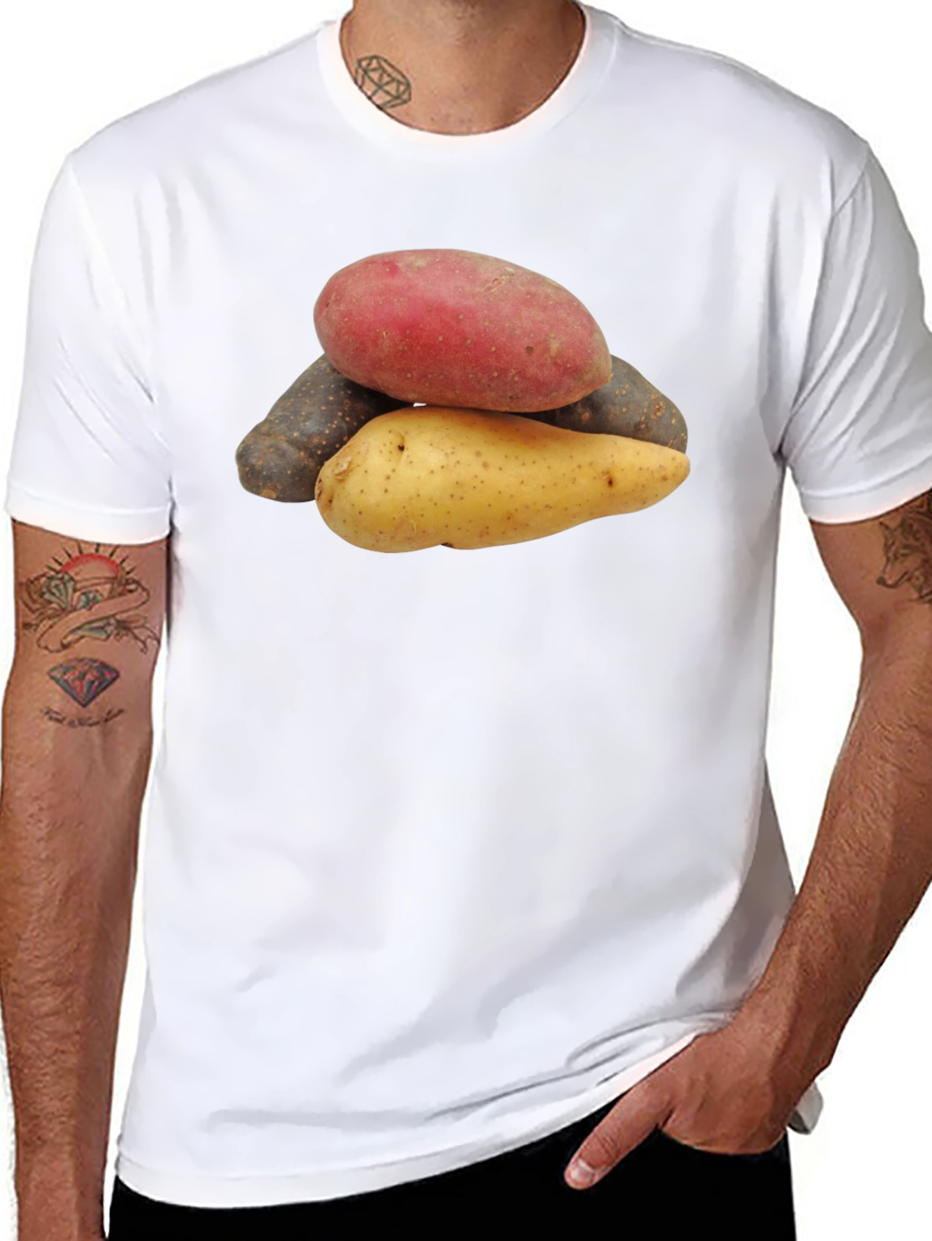 Potato Variety T-Shirt - Unique Foodie Fashion