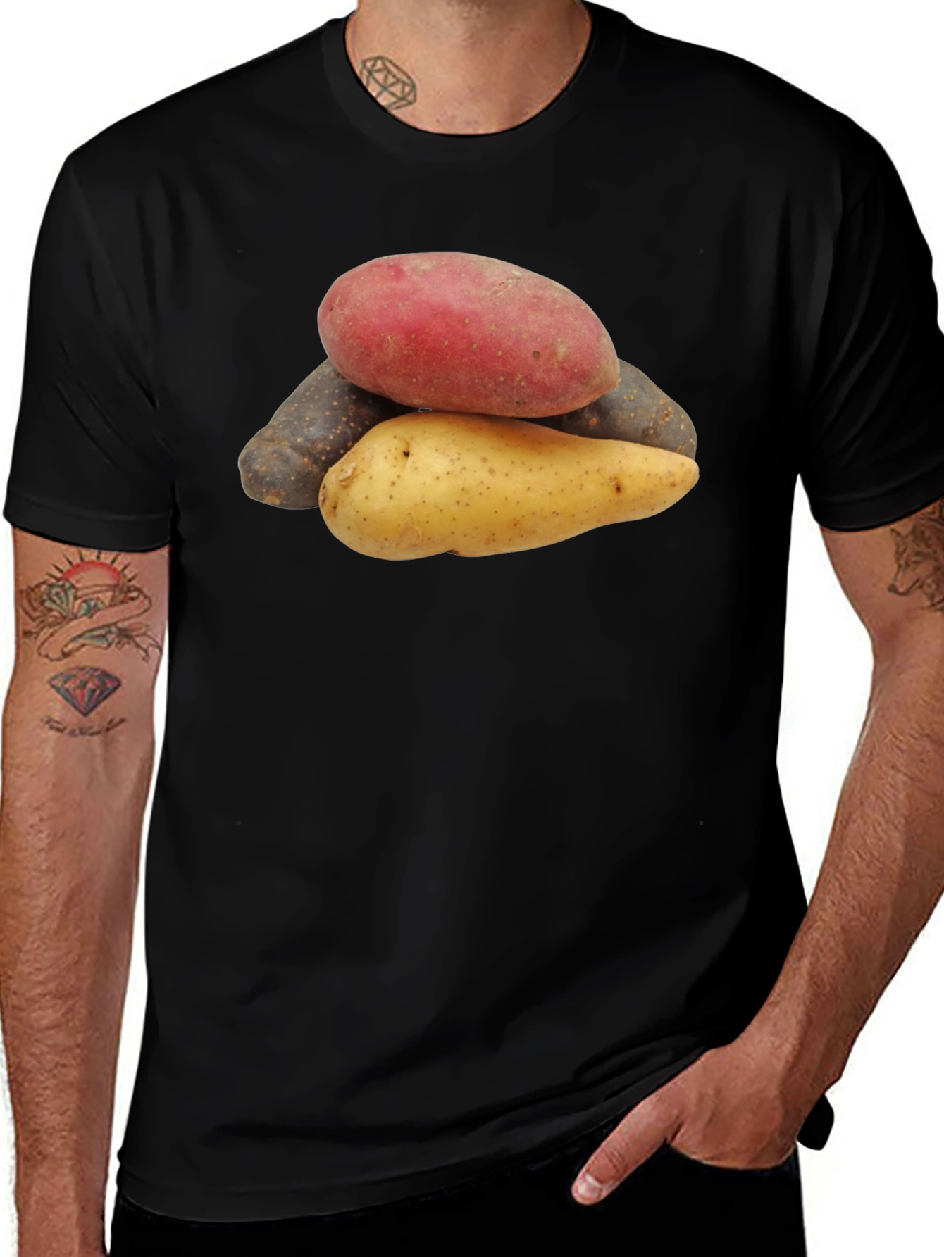 Potato Variety T-Shirt - Unique Foodie Fashion