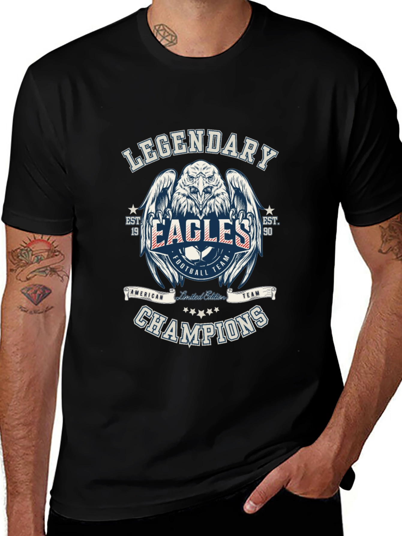 Legendary Eagles Champions Black T-Shirt