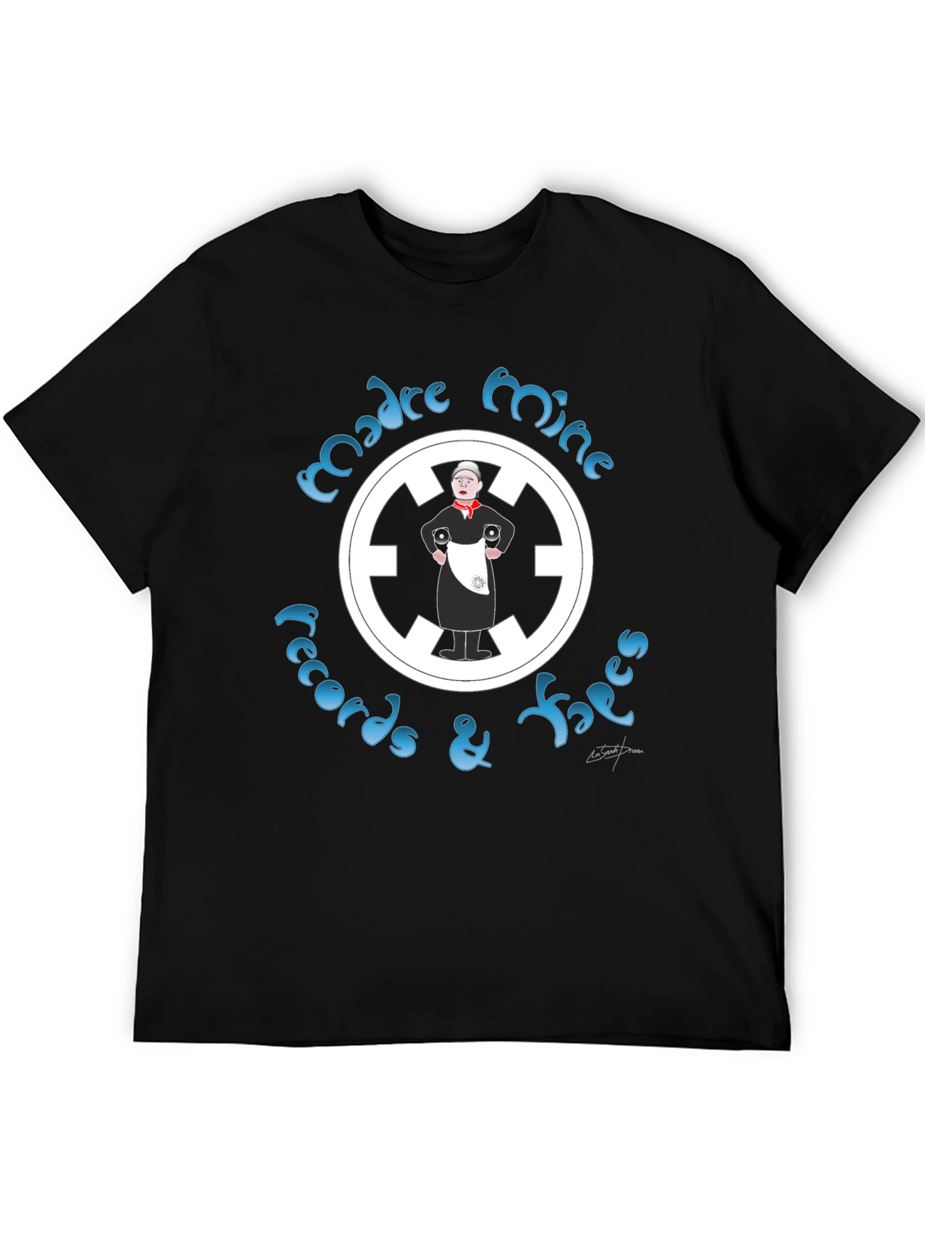 Madre Mine Records Black Graphic T-Shirt
