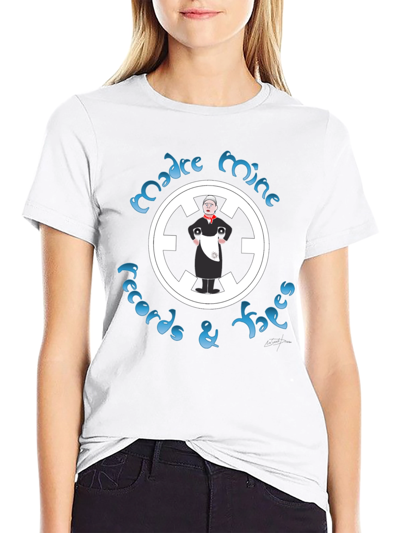 Madre Mine Records Black Graphic T-Shirt