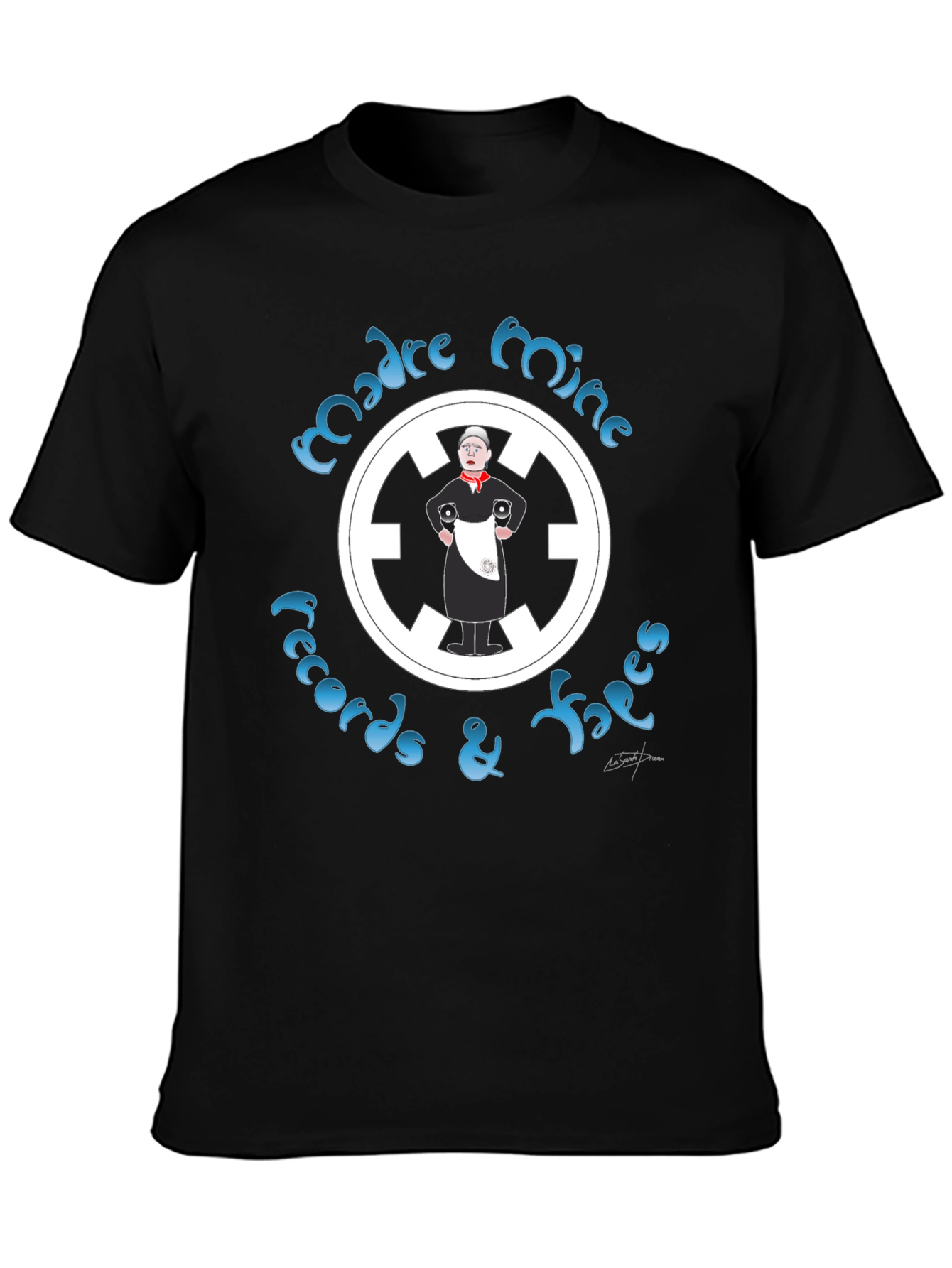 Madre Mine Records Black Graphic T-Shirt