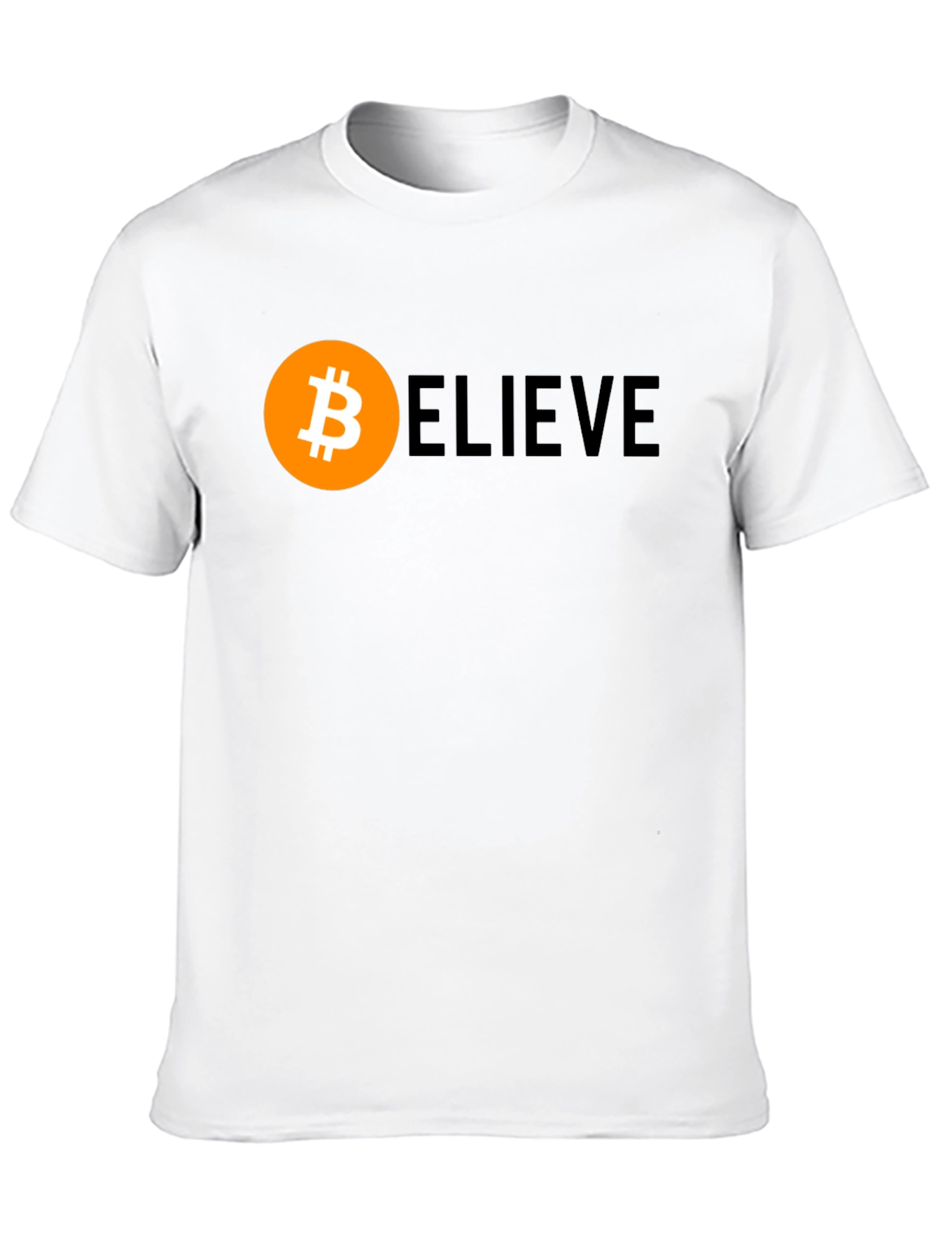 Bitcoin BELIEVE Crypto T-Shirt - Black