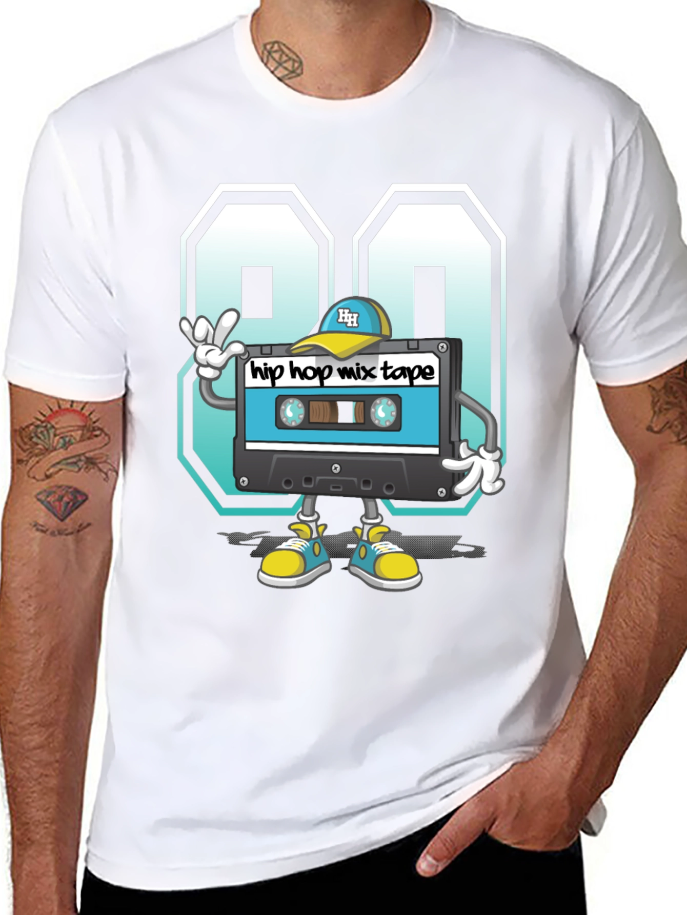 90s Hip Hop Mix Tape Graphic Tee