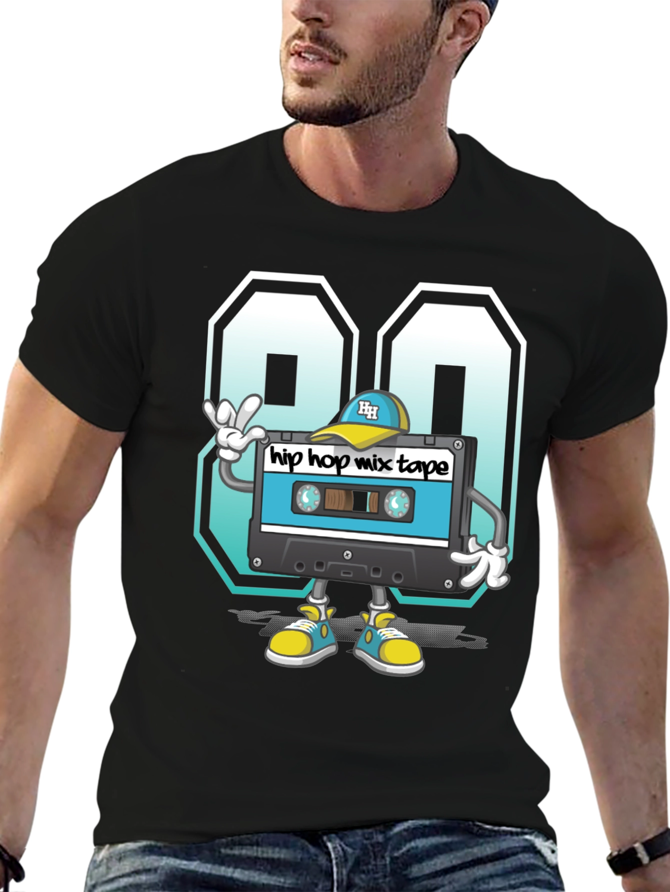90s Hip Hop Mix Tape Graphic Tee