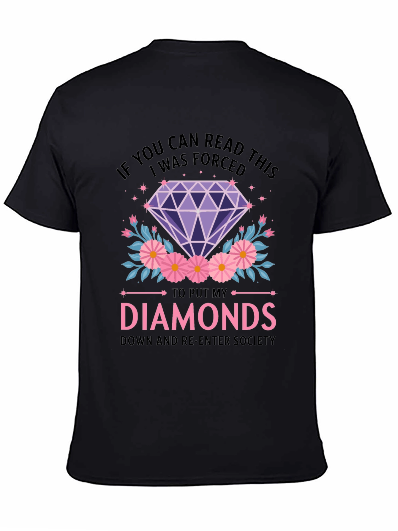 Diamond Graphic Tee - Forced to Re-Enter Society
