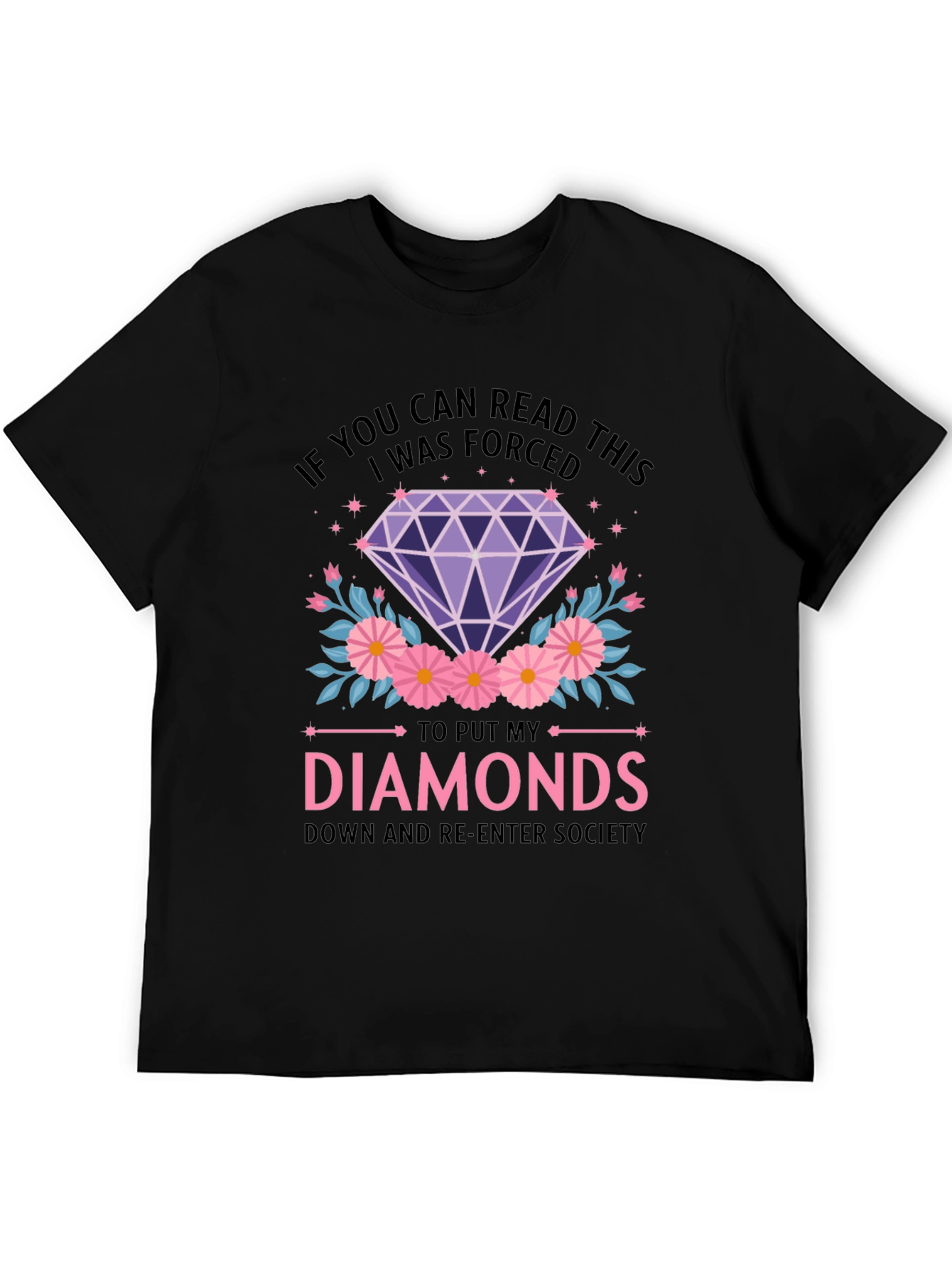 Diamond Graphic Tee - Forced to Re-Enter Society