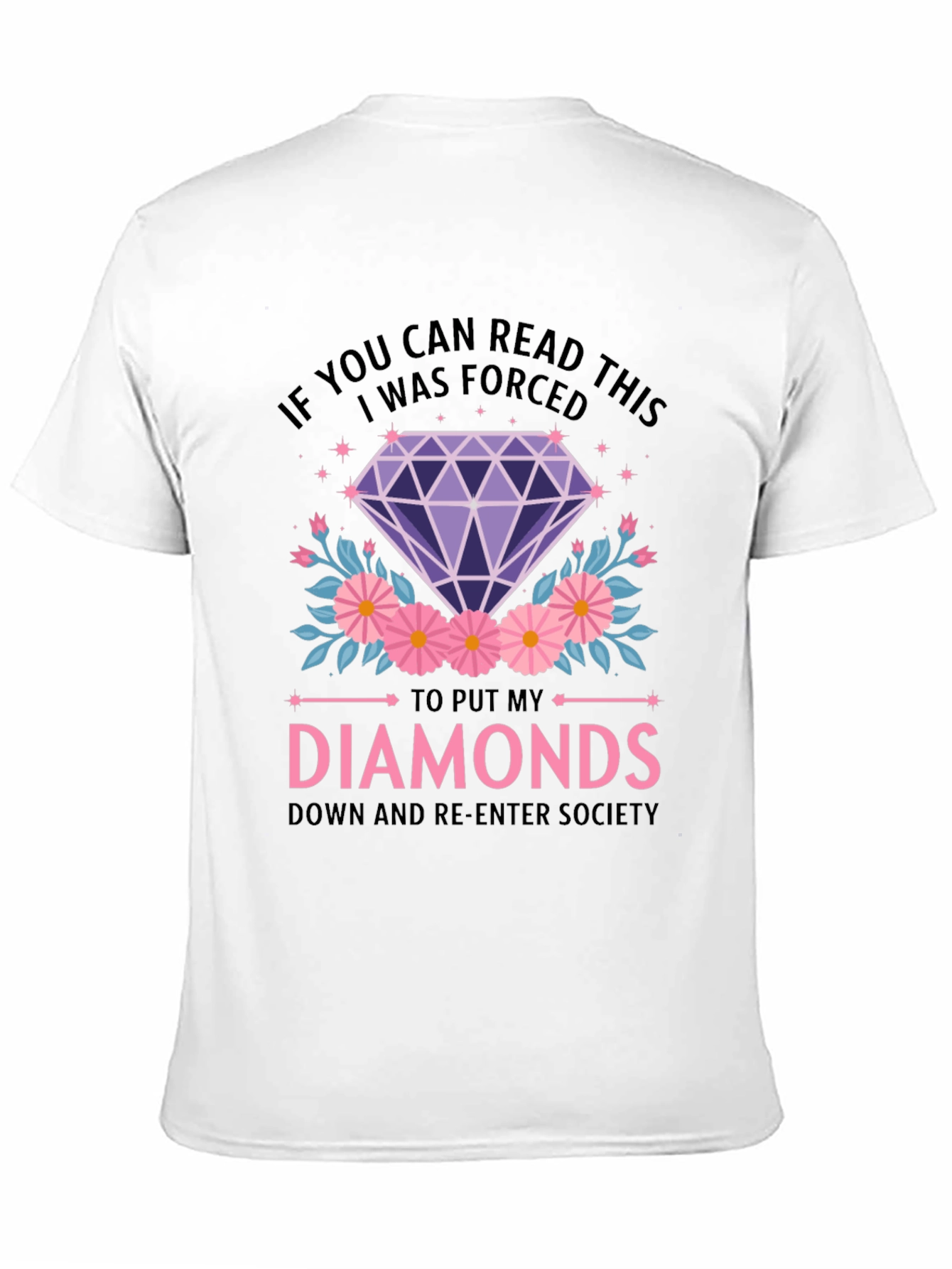 Diamond Graphic Tee - Forced to Re-Enter Society
