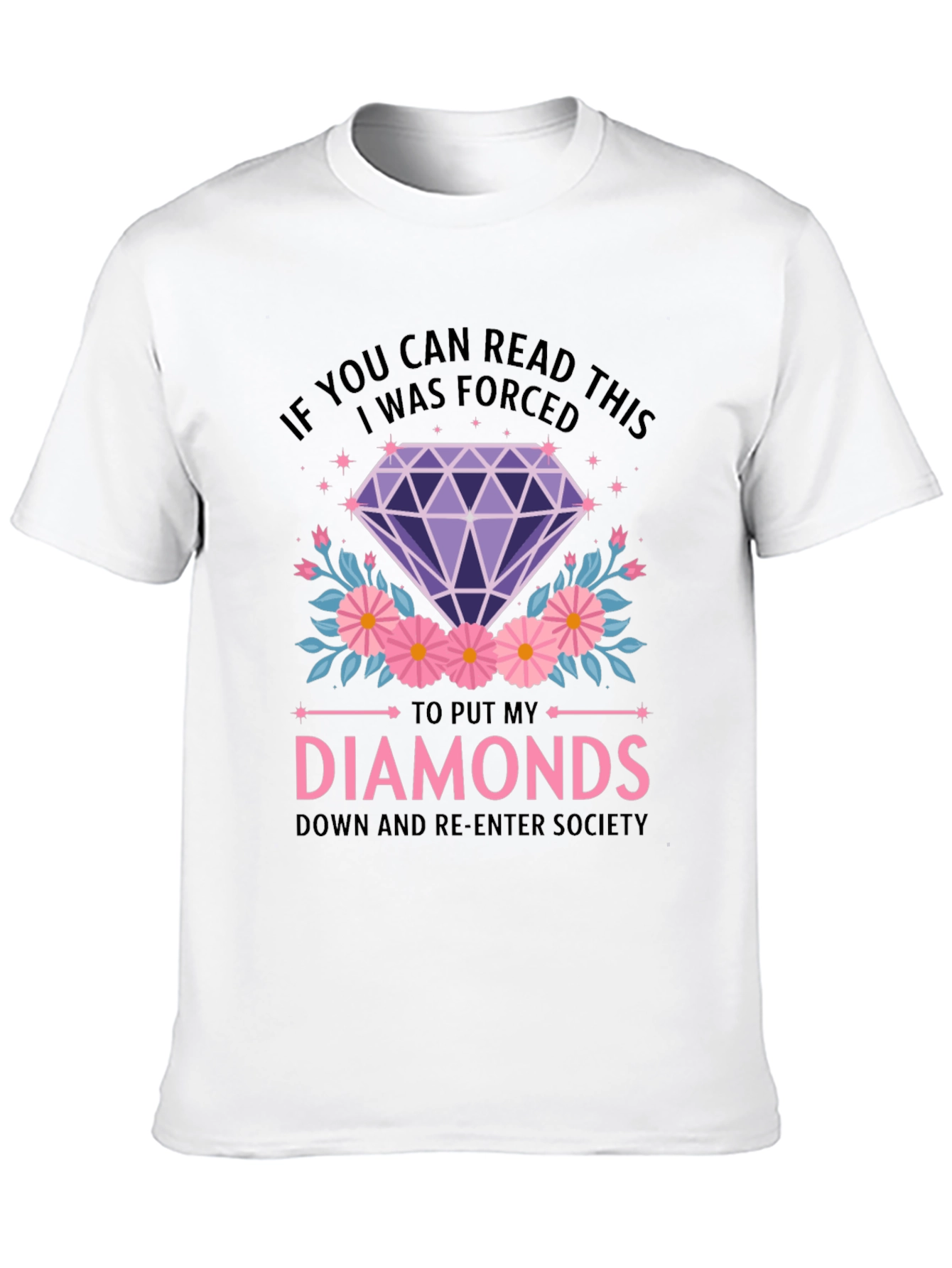 Diamond Graphic Tee - Forced to Re-Enter Society