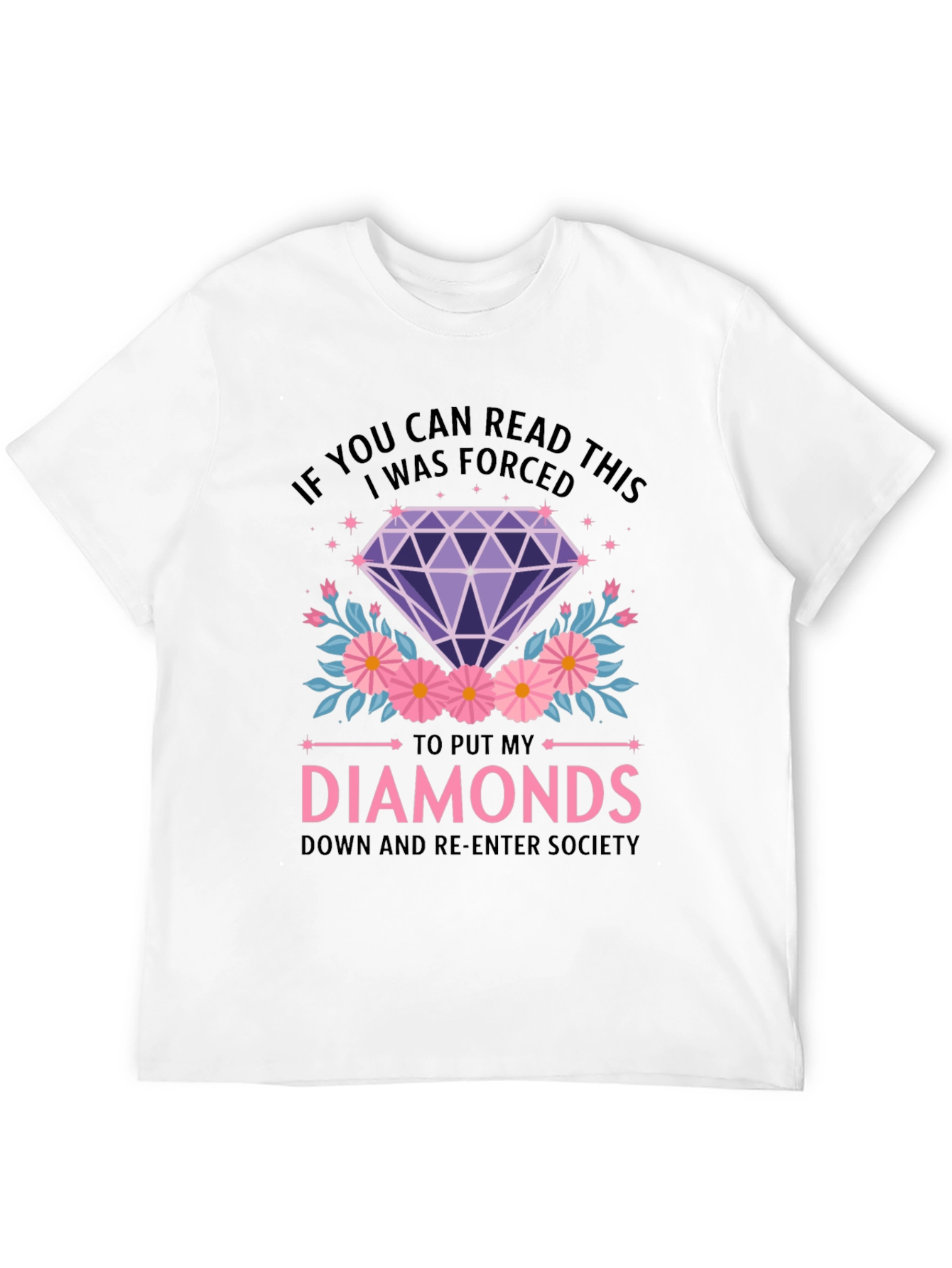 Diamond Graphic Tee - Forced to Re-Enter Society
