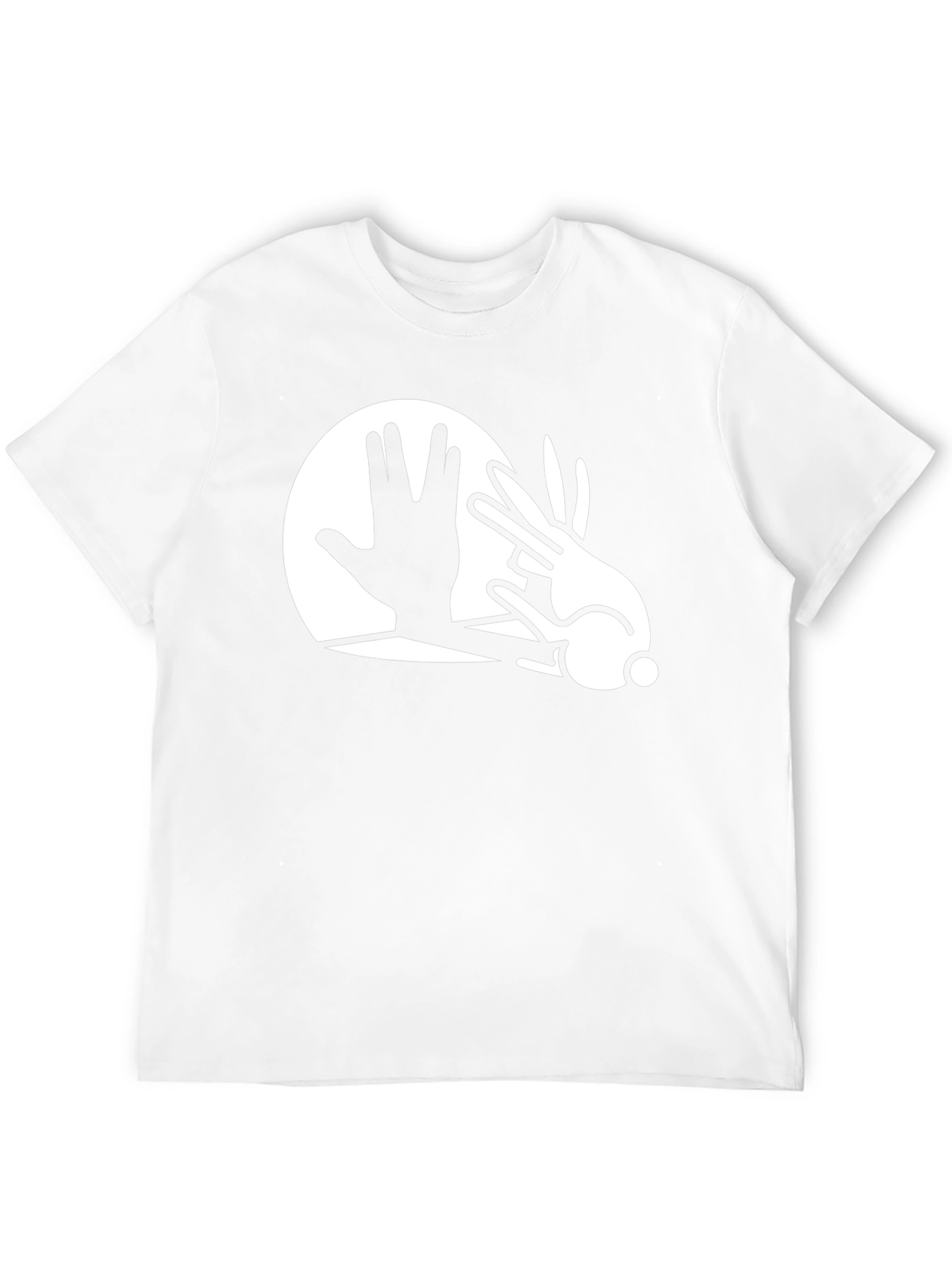 Hand Shadow Rabbit Graphic Tee