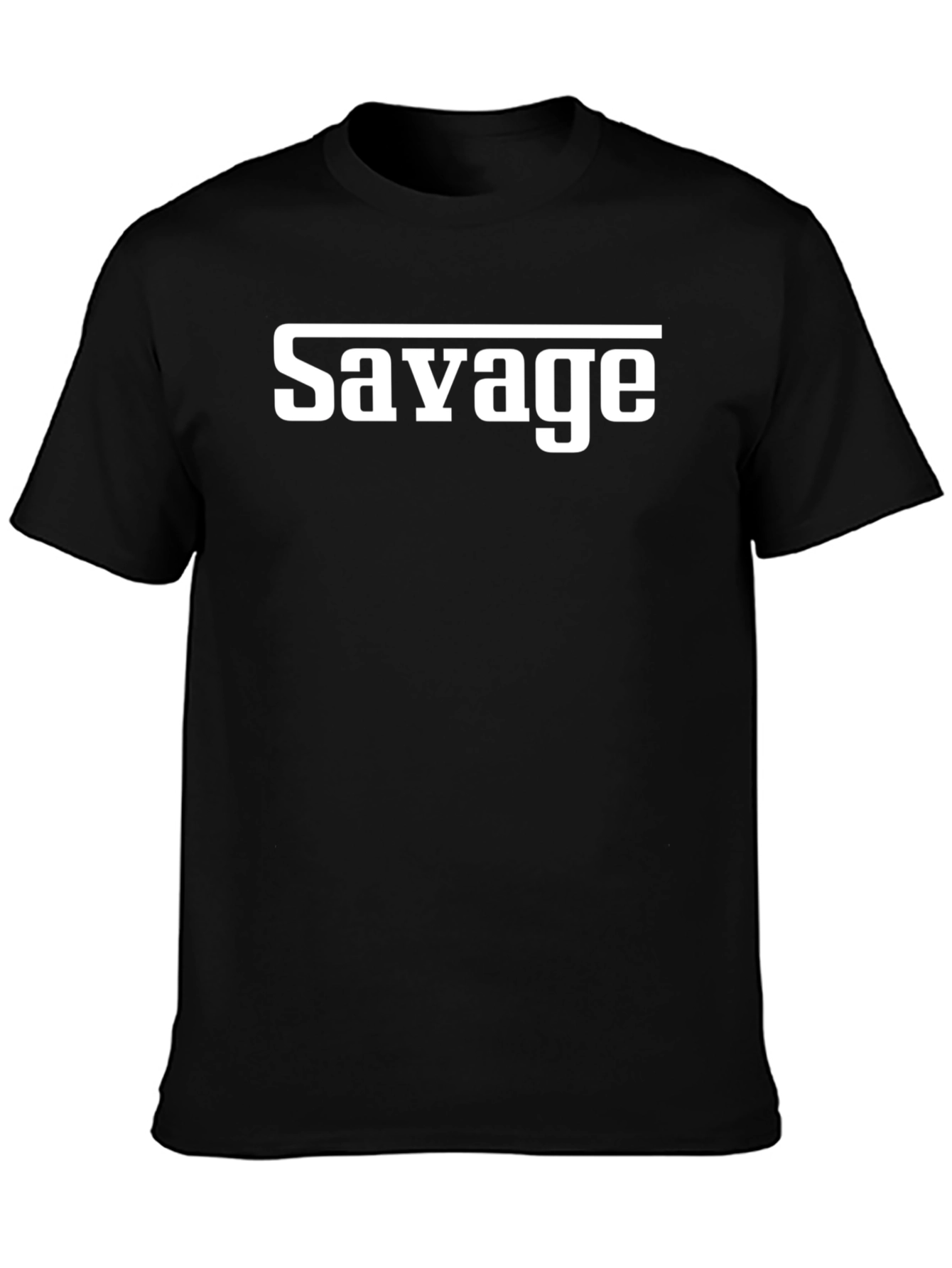 Savage Graphic Tee - Mens Black Cotton T-Shirt