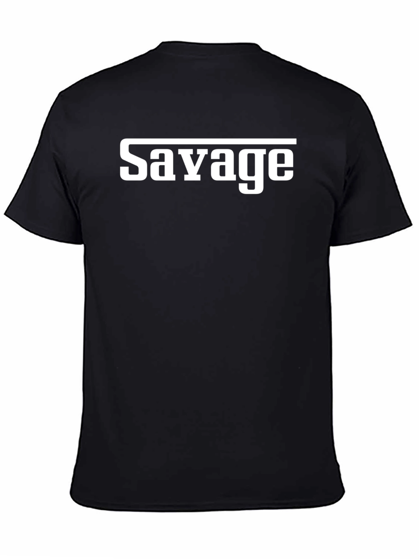 Savage Graphic Tee - Mens Black Cotton T-Shirt