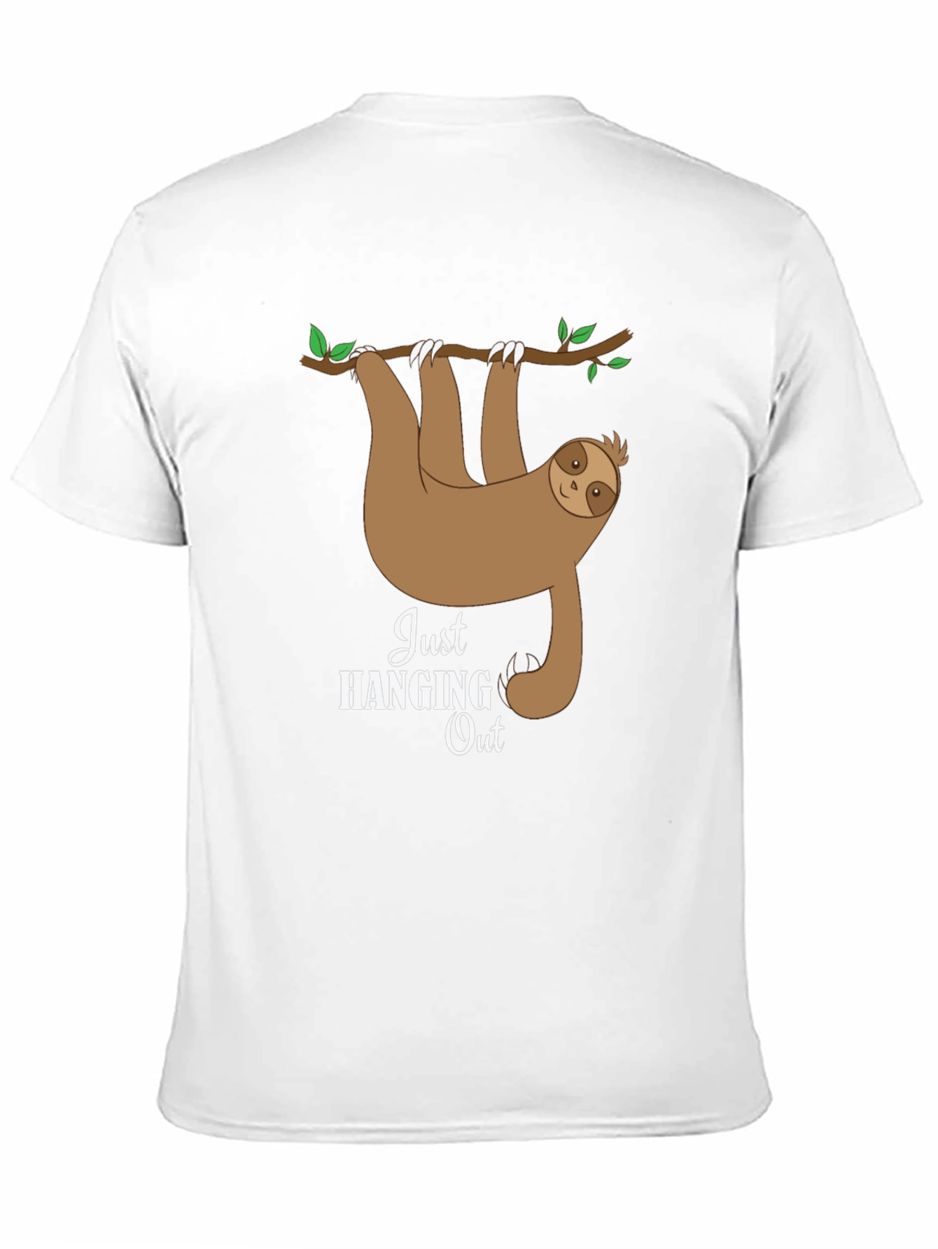 Hanging Sloth Graphic Tee - Just Hanging Out T-Shirt