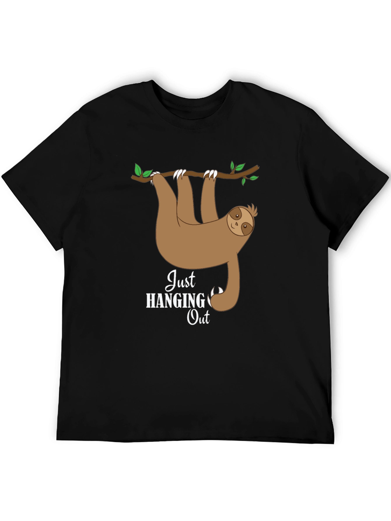 Hanging Sloth Graphic Tee - Just Hanging Out T-Shirt