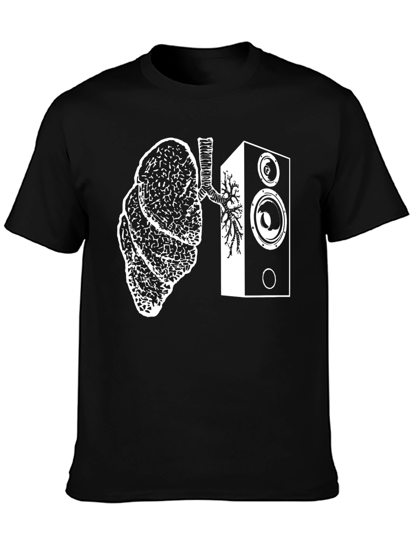 Lungs Speaker T-Shirt - Music Lover Tee