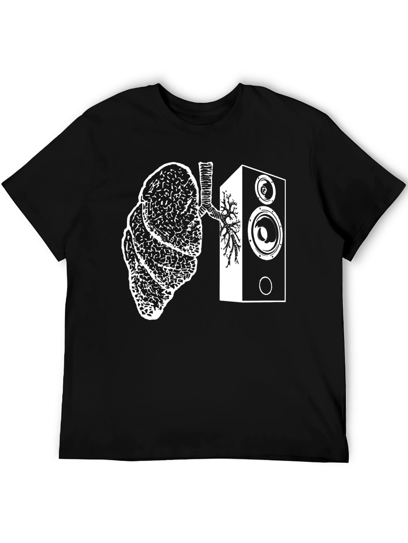 Lungs Speaker T-Shirt - Music Lover Tee