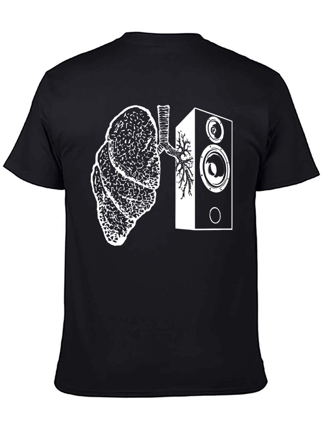 Lungs Speaker T-Shirt - Music Lover Tee