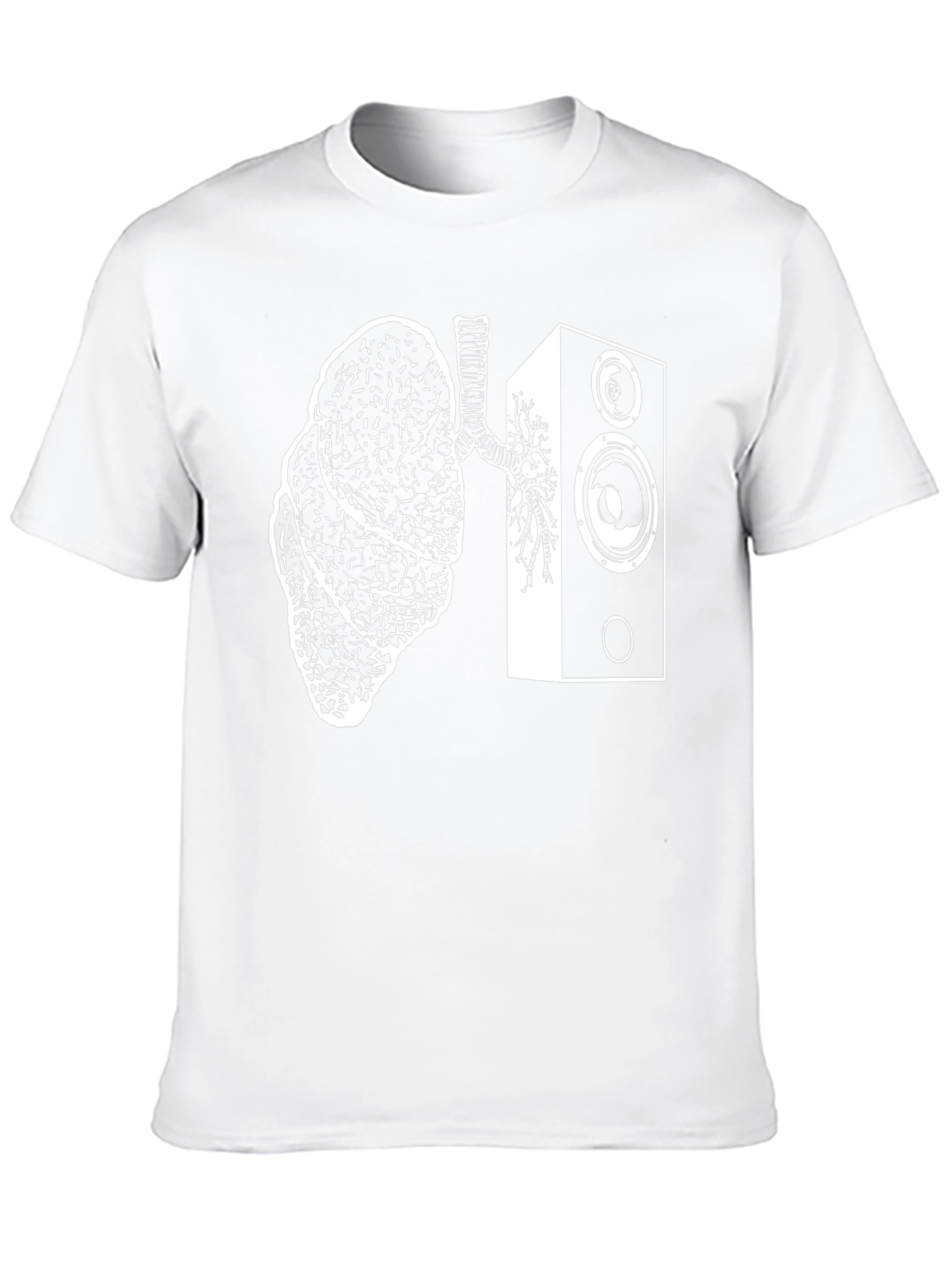 Lungs Speaker T-Shirt - Music Lover Tee