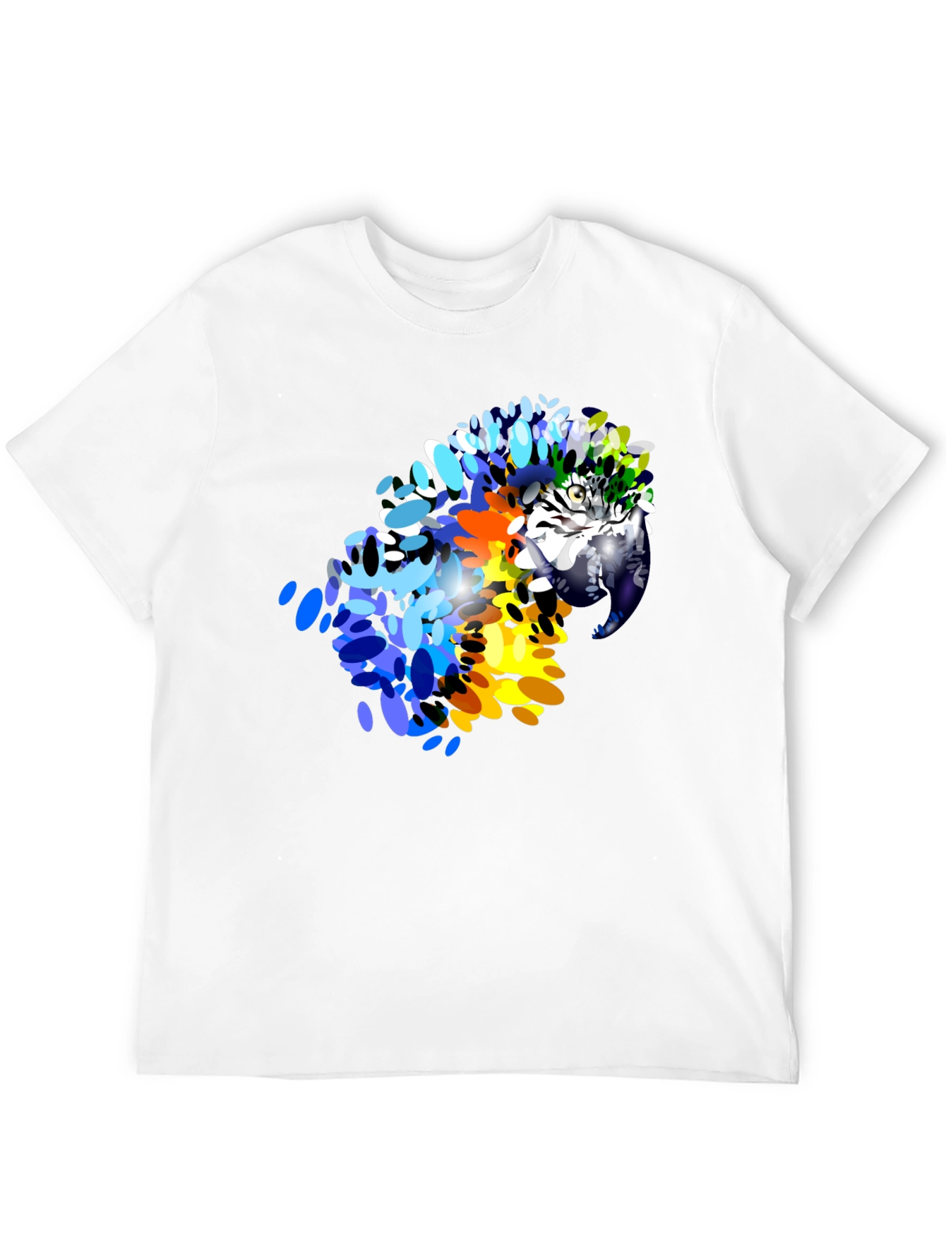 Vibrant Parrot Graphic T-Shirt - Stylish Mens Tee