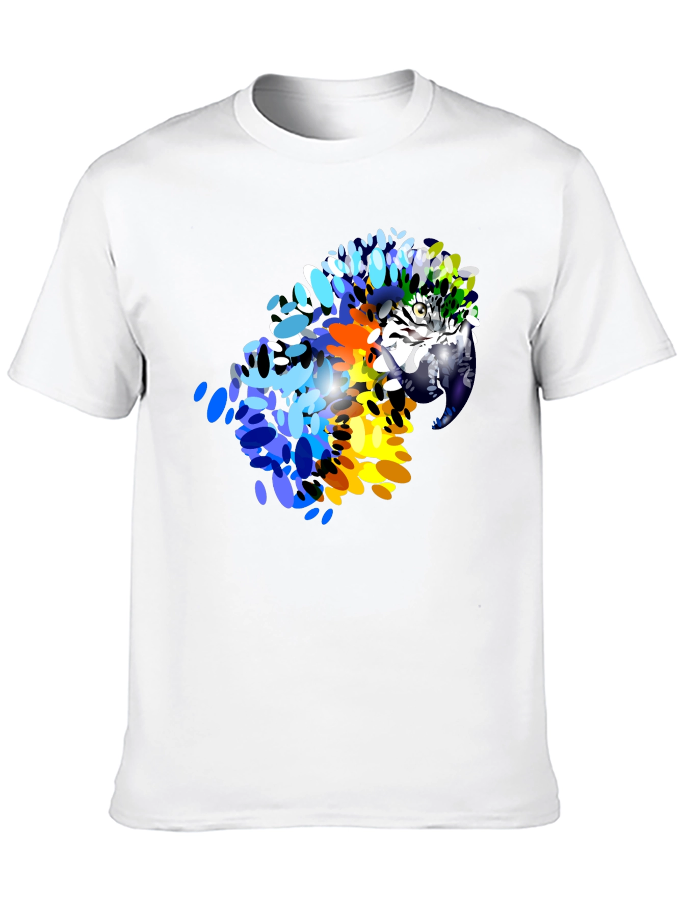 Vibrant Parrot Graphic T-Shirt - Stylish Mens Tee