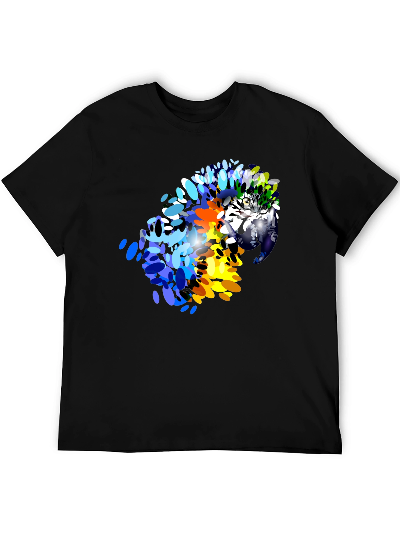 Vibrant Parrot Graphic T-Shirt - Stylish Mens Tee