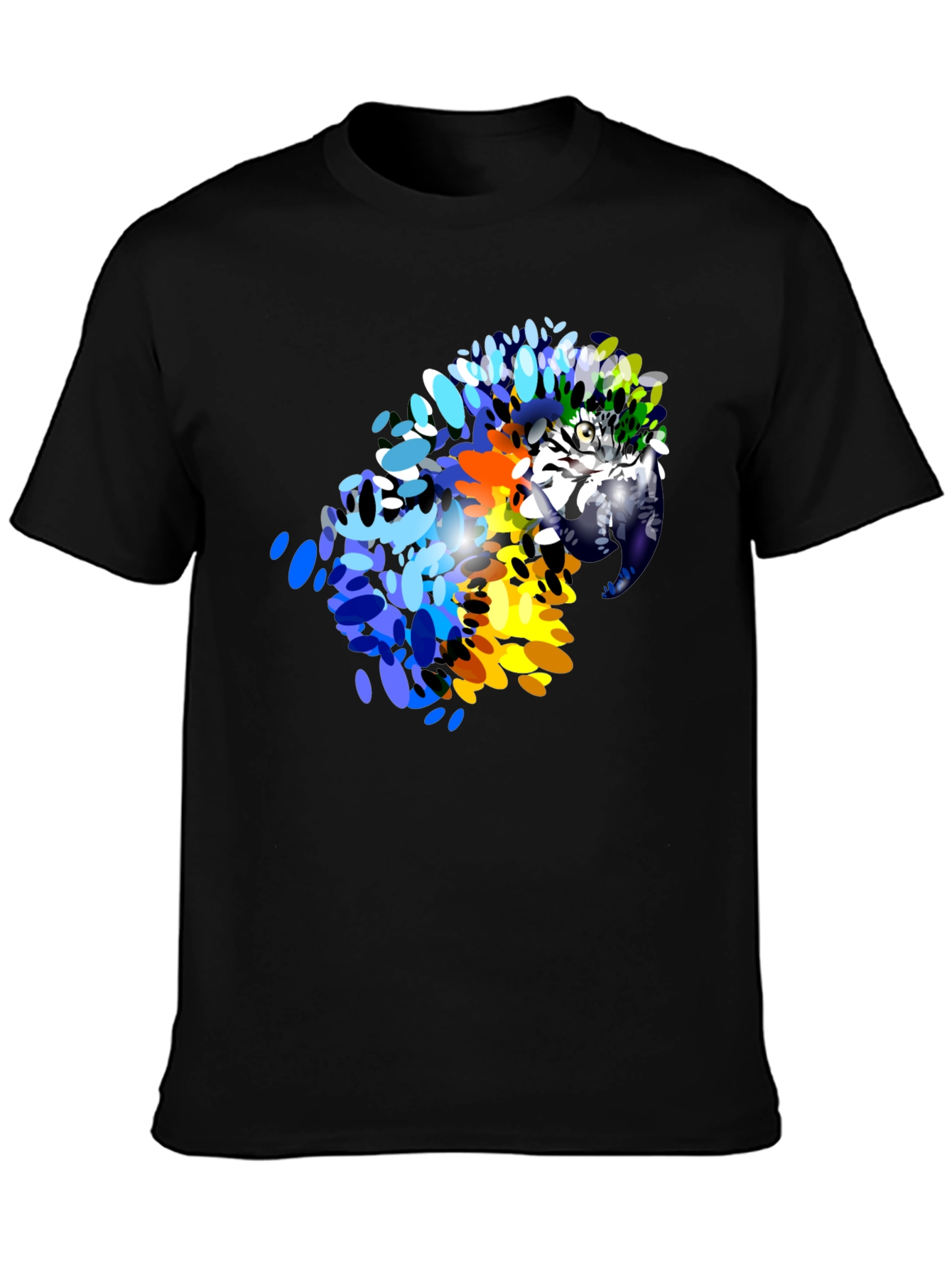 Vibrant Parrot Graphic T-Shirt - Stylish Mens Tee