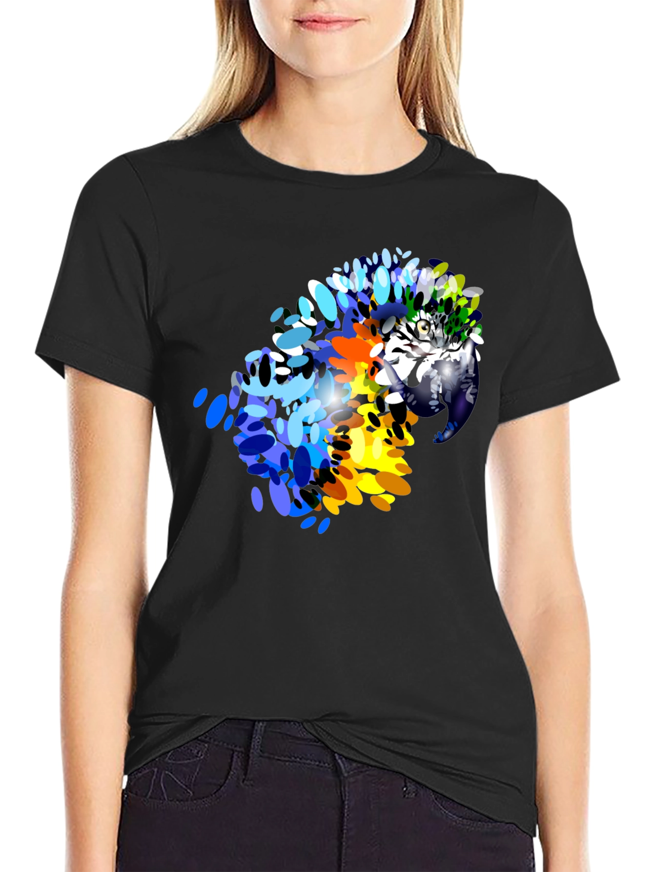 Vibrant Parrot Graphic T-Shirt - Stylish Mens Tee