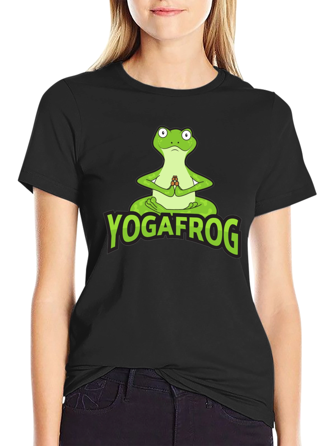 Yoga Frog Graphic T-Shirt - Zen Style