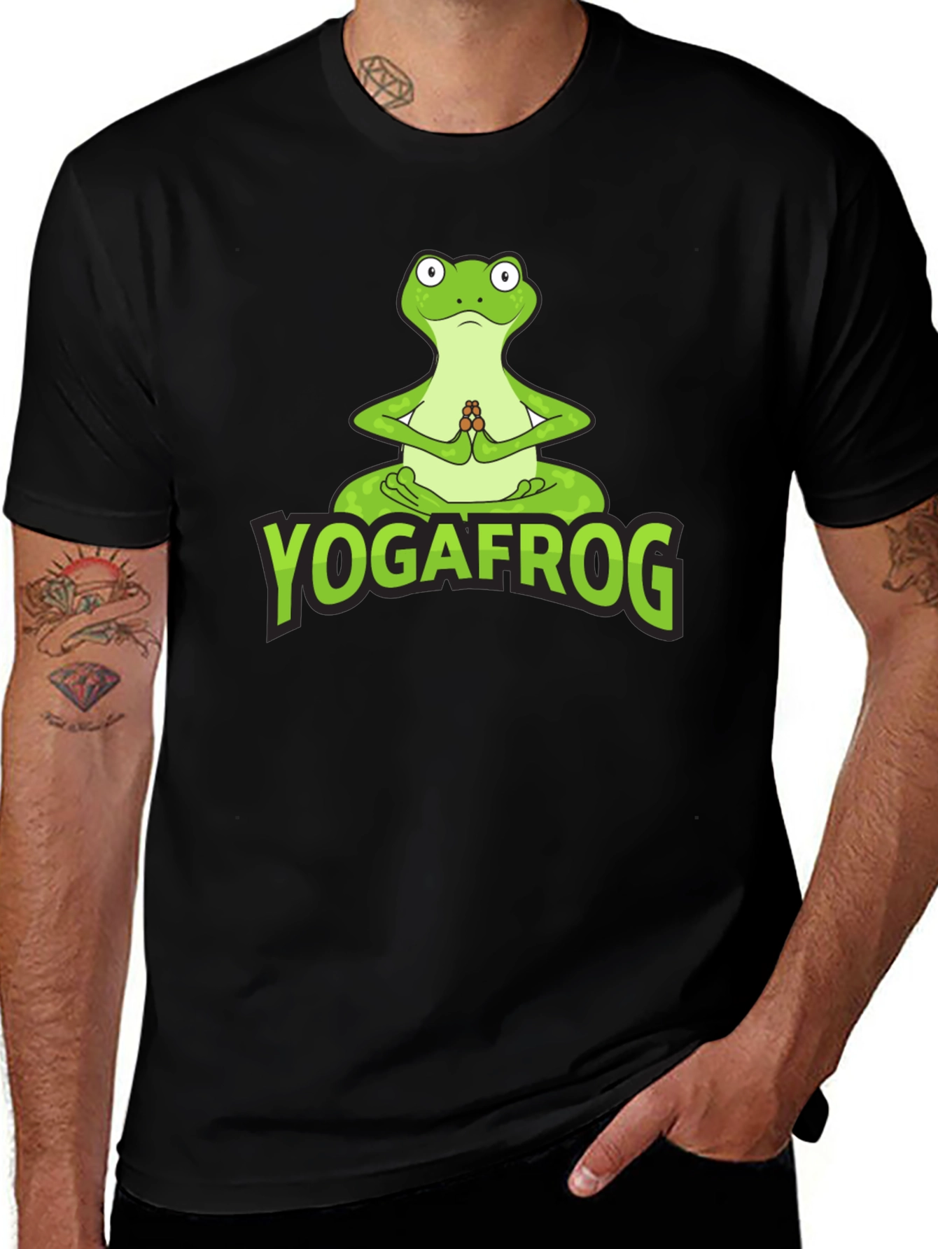 Yoga Frog Graphic T-Shirt - Zen Style