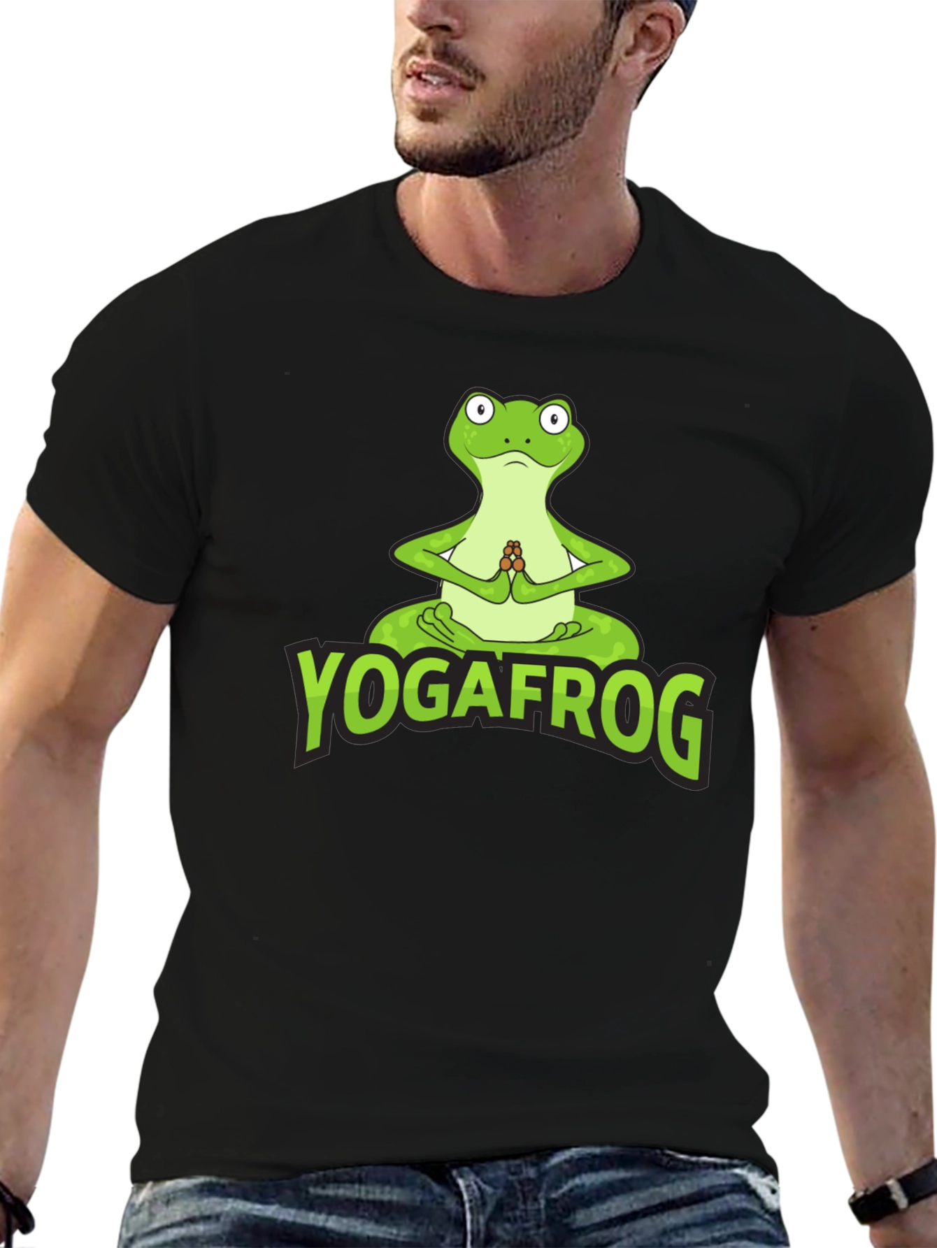Yoga Frog Graphic T-Shirt - Zen Style