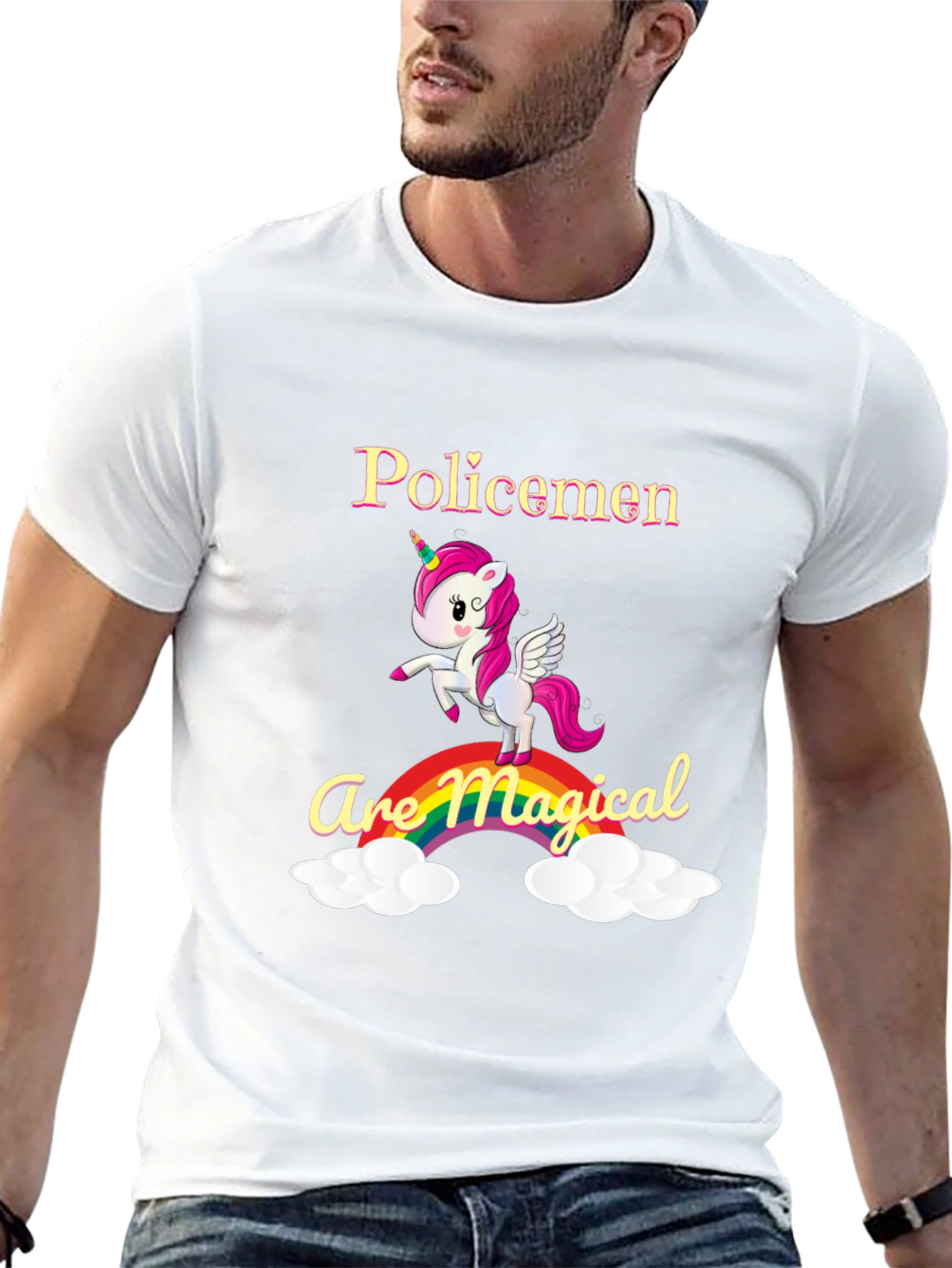 Policemen Are Magical Graphic T-Shirt