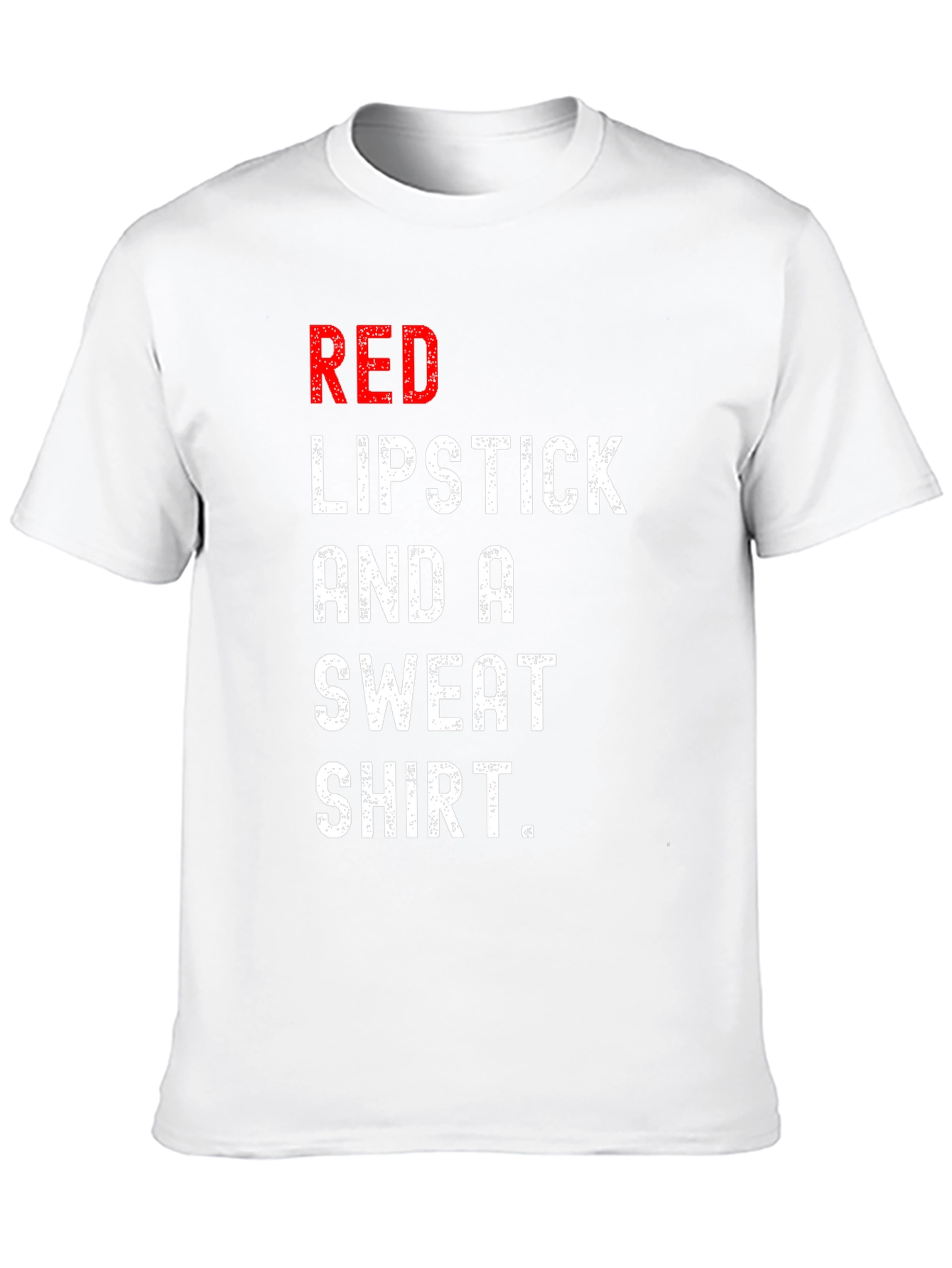 Red Lipstick Sweatshirt Tee